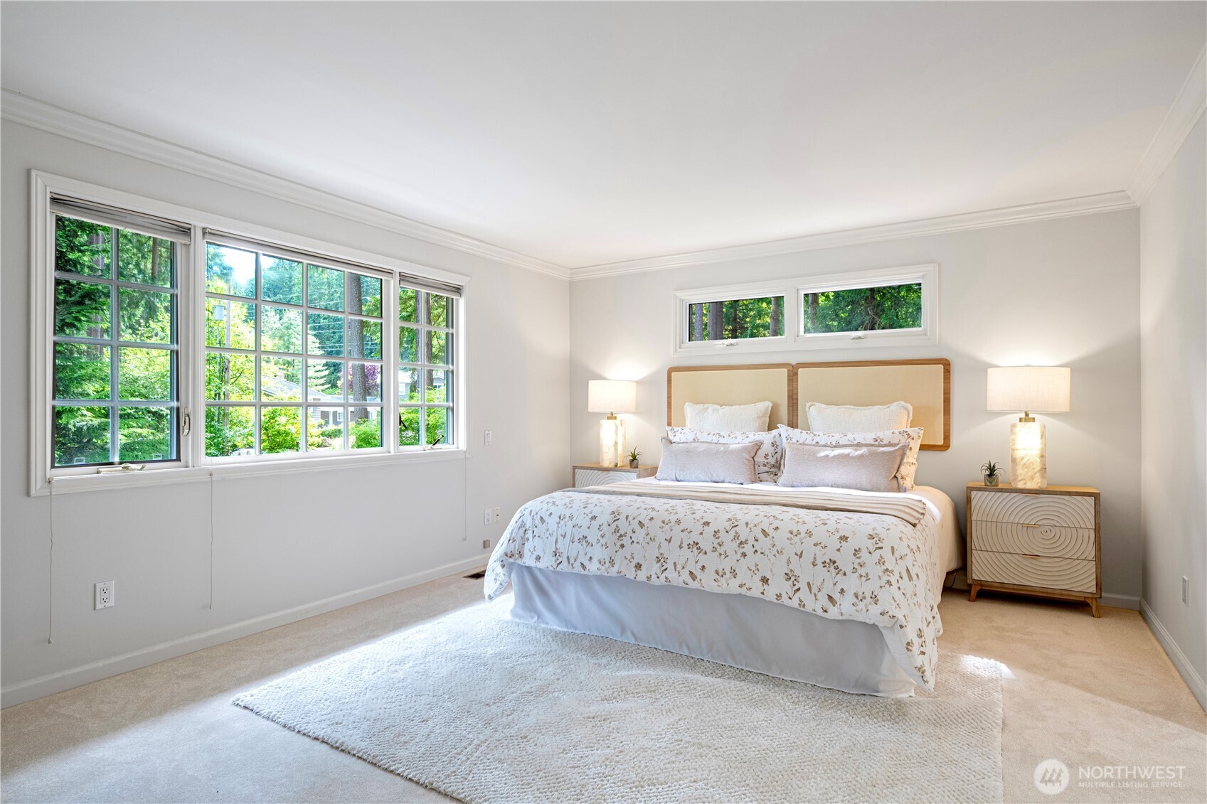 Bright and spacious master bedroom