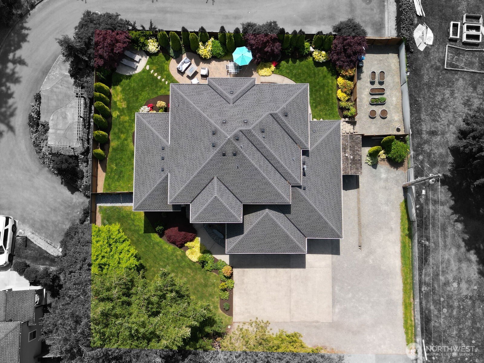 Property access can be changed to enter from the back of road or add gates to both sides of the road.