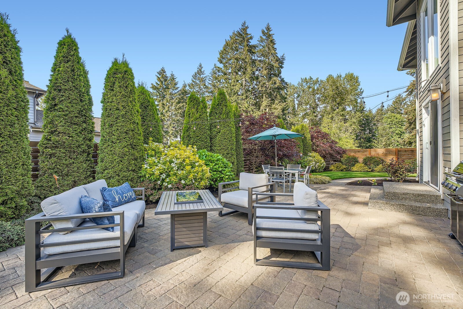 Huge private backyard with room to roam.