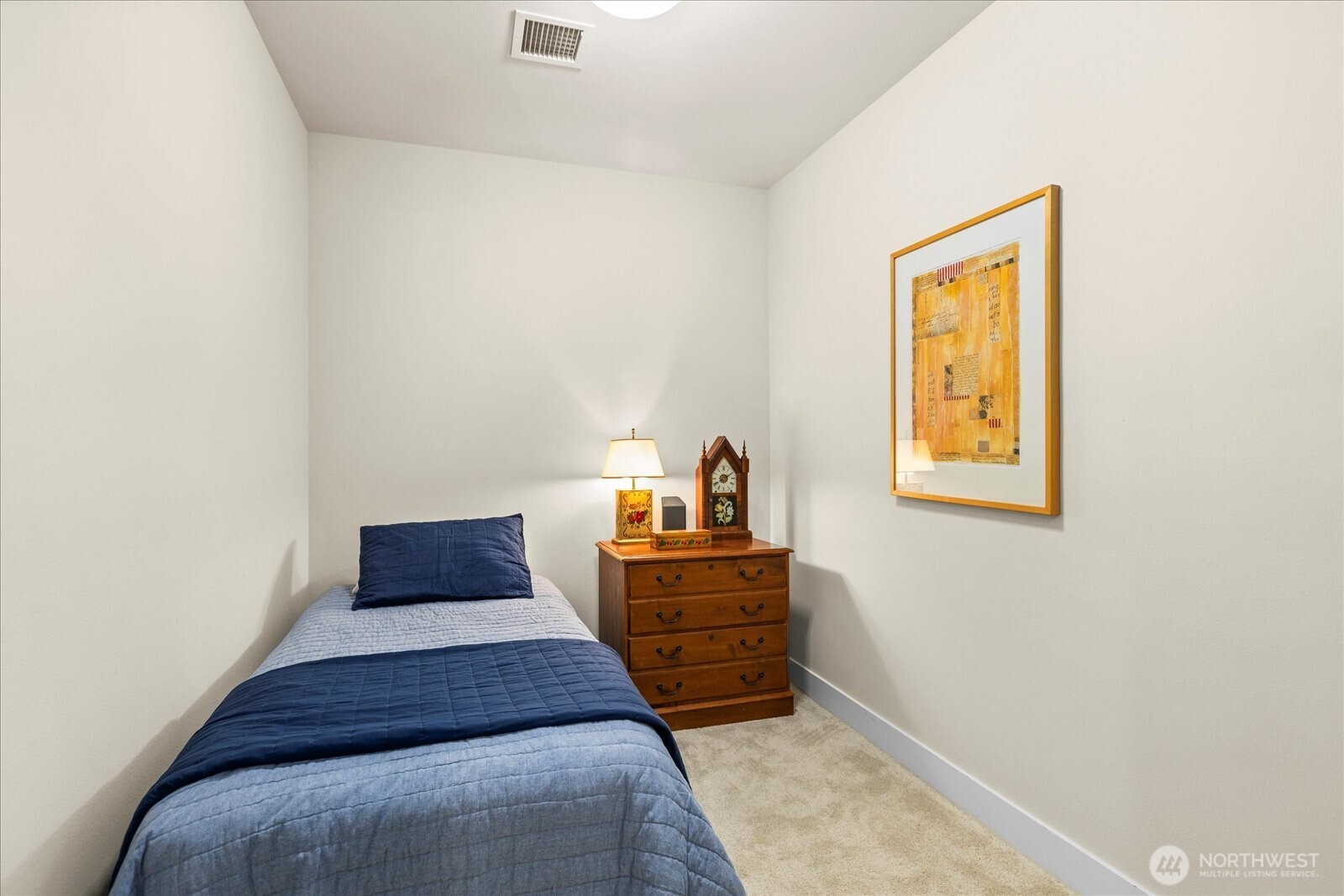 Designed as a den, current owners have used as additional sleeping space . . .