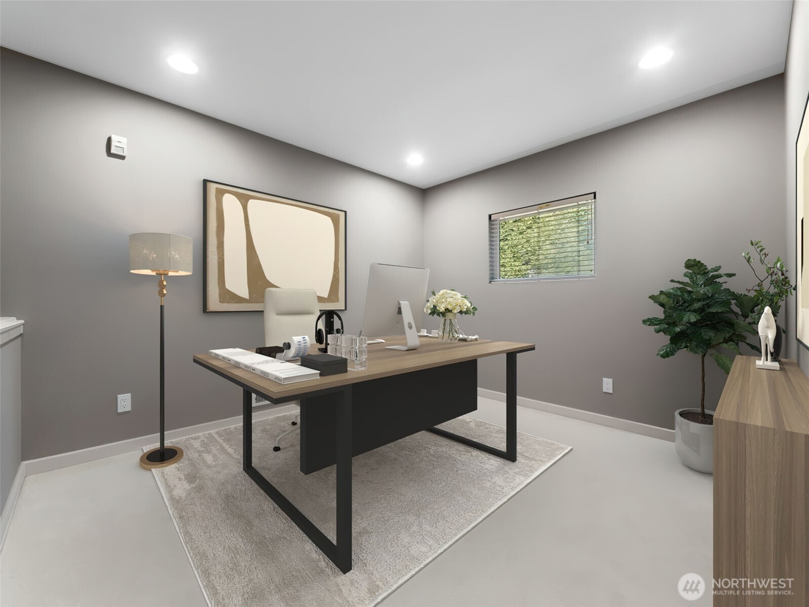 Versatile Loft Area-Virtually staged