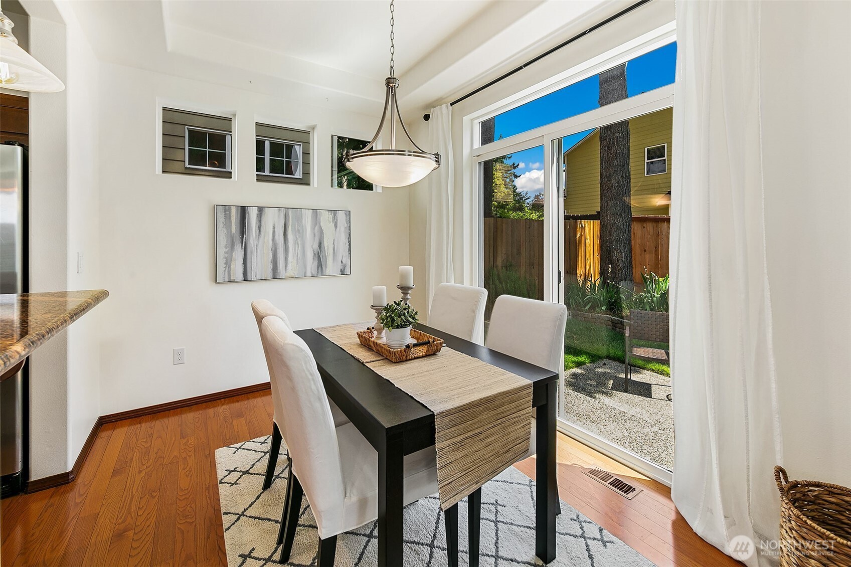 Dining room opens to patio for easy entertaining