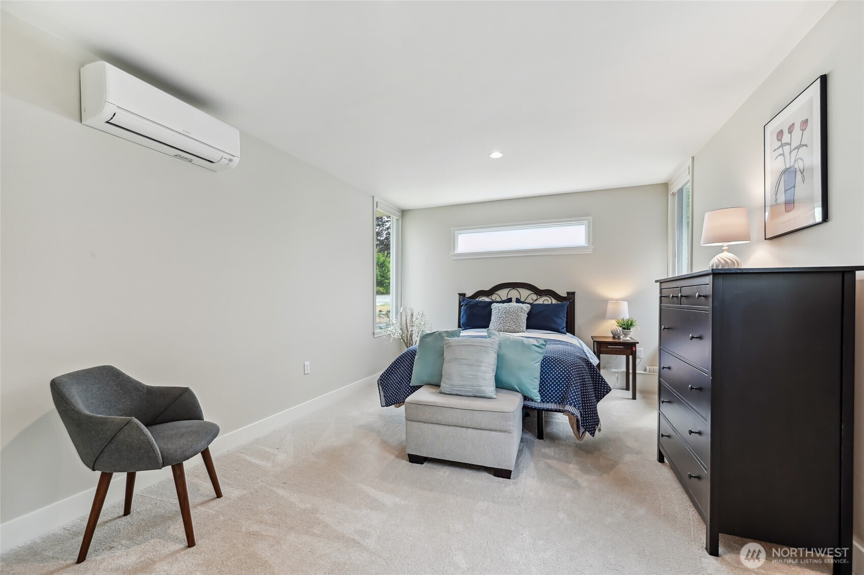 Second living space is currently being used as a second primary suite. It is at the opposite end of the home from the primary suite - offering privacy and peace.