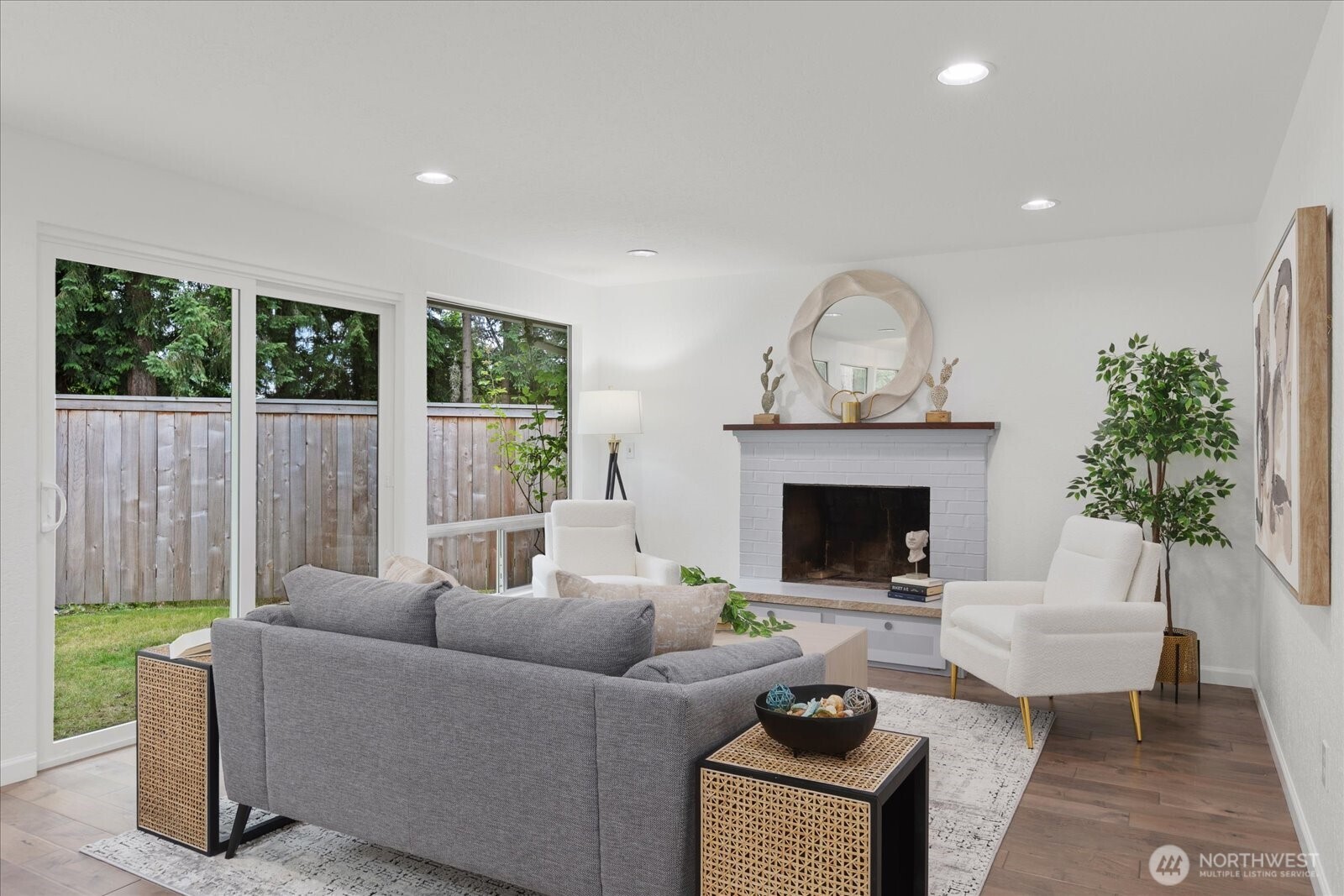 Real maple hardwood floors in almost every room of this home.