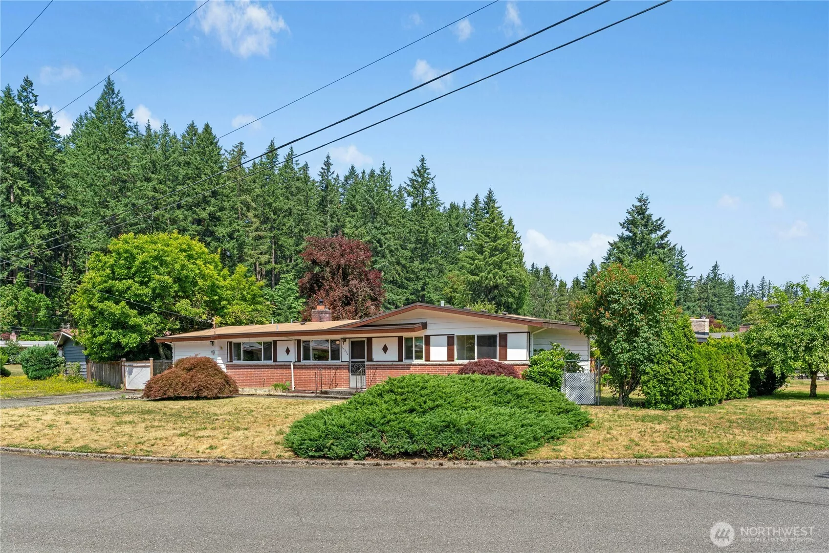 Corner lot on quiet street of well maintained homes.