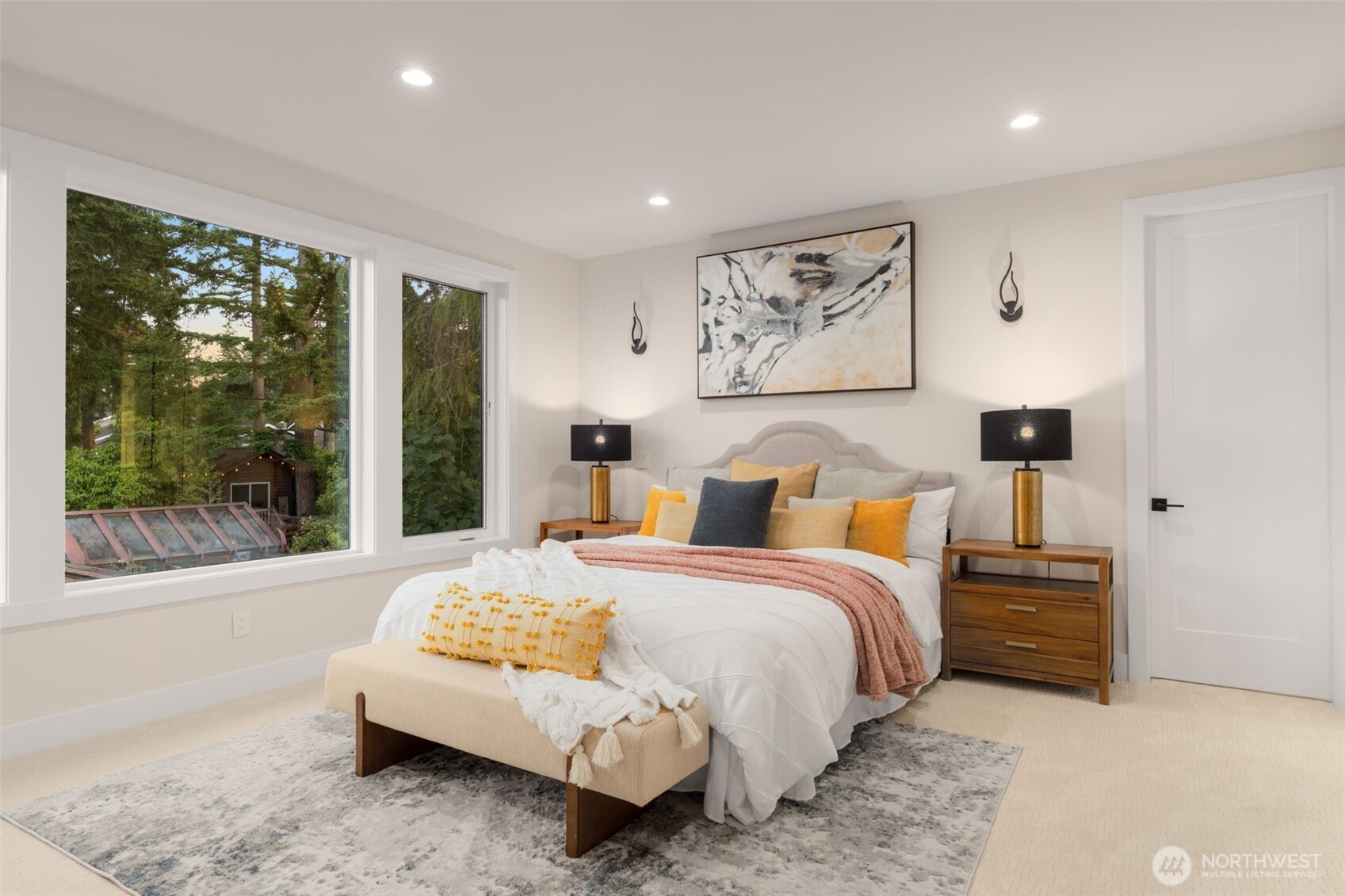 Spacious primary suite