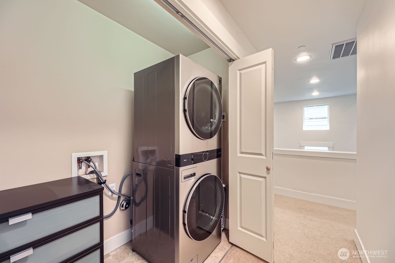 2nd primary suite on upper floor. Complete with walk-in closet and full en-suite bath.