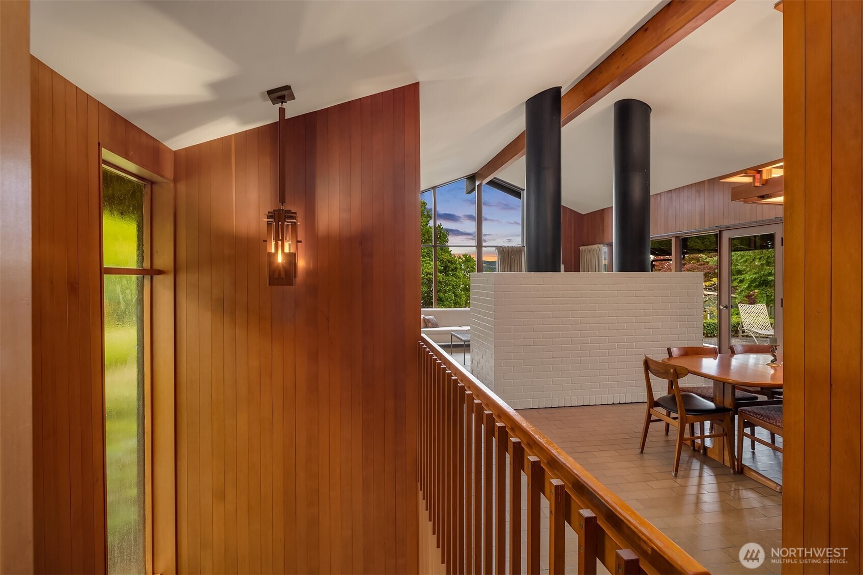 Fir walls were built piece by piece at the owners' hand.