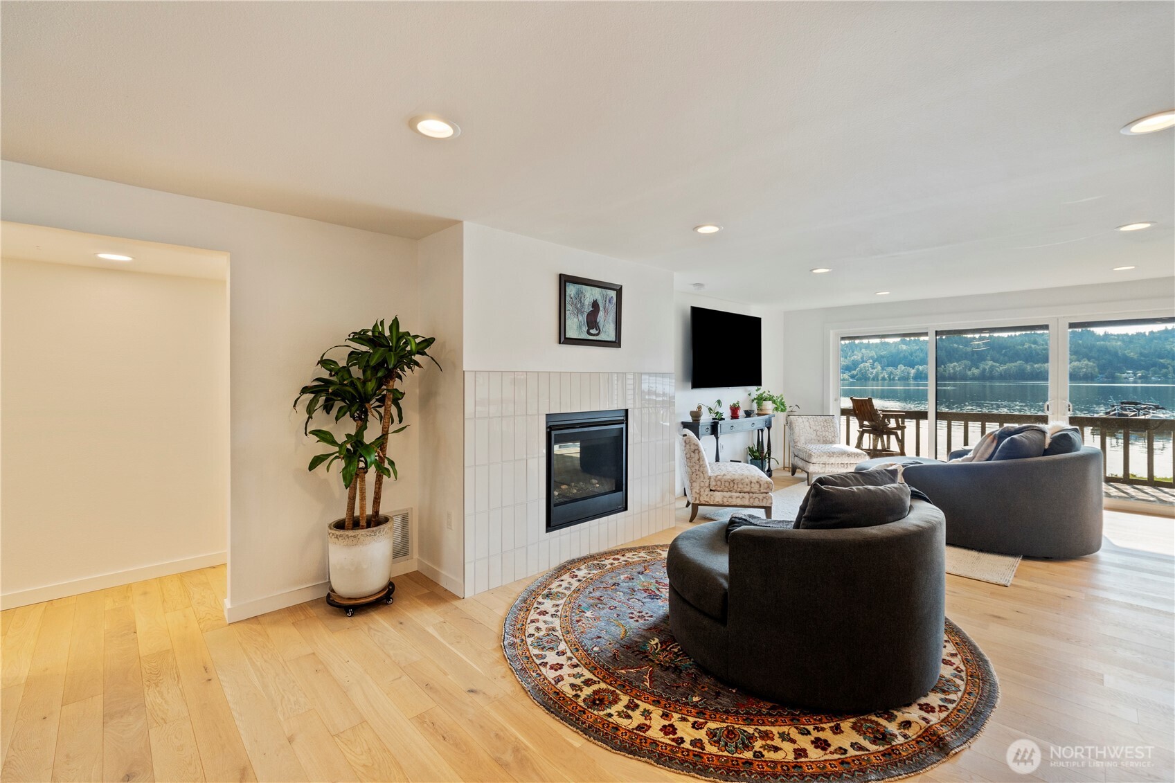 Hallway space to get to bedrooms