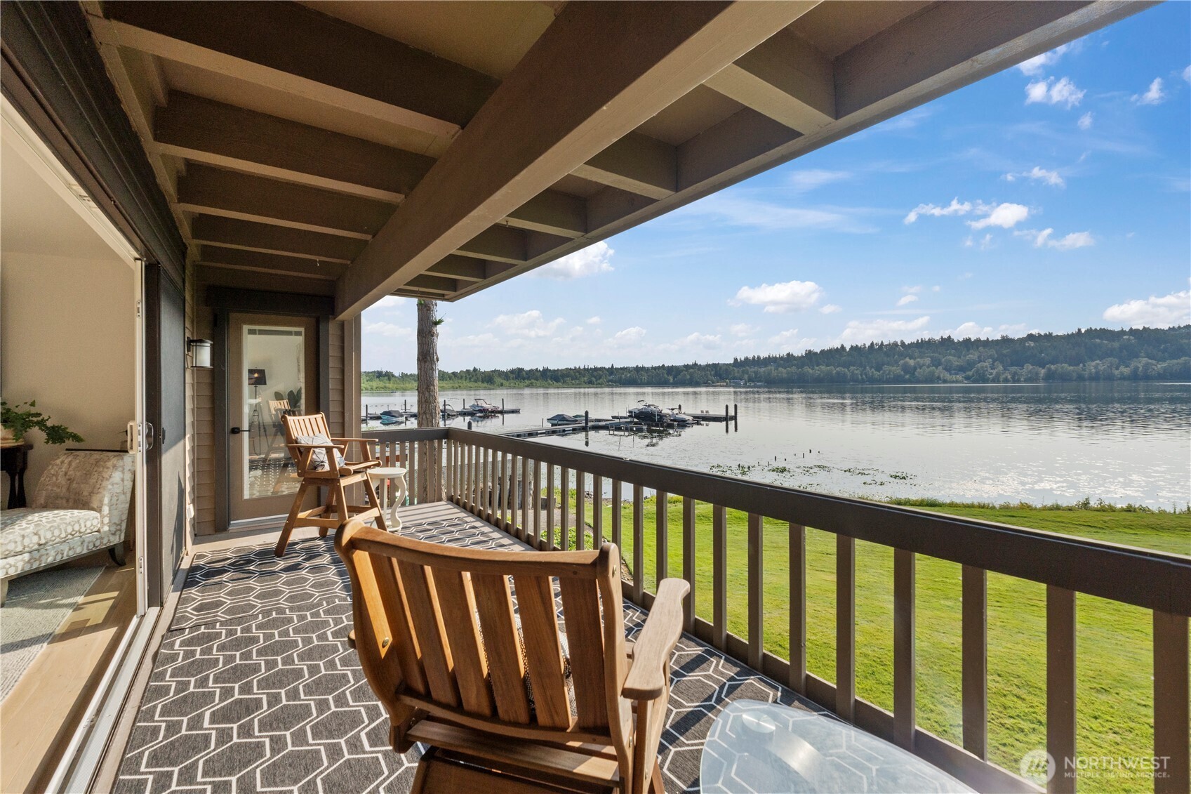 Deck views Northeast