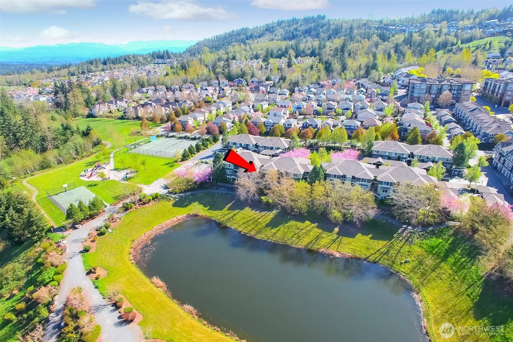 Lake view and mountain views