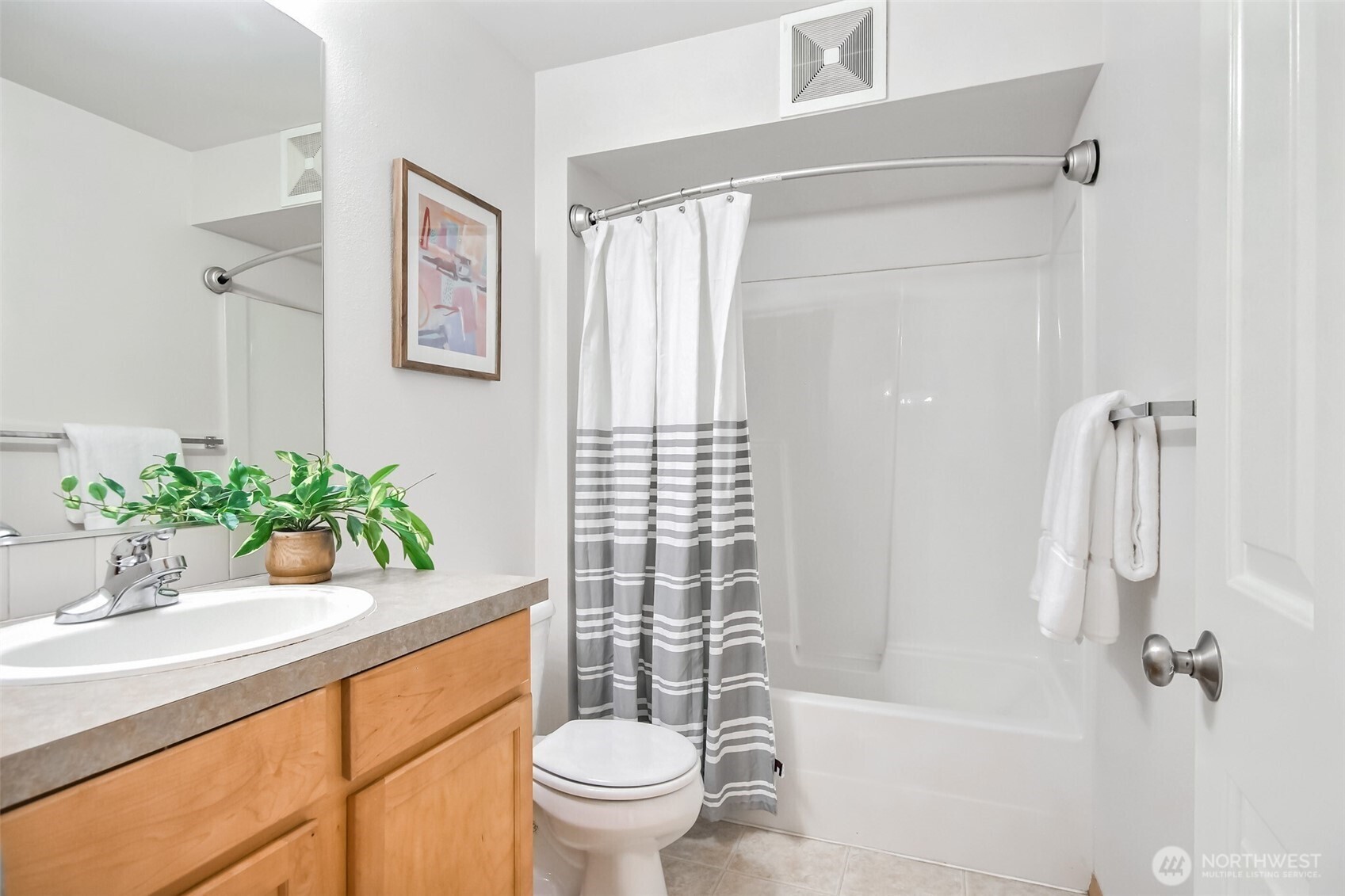 Hallway bathroom
