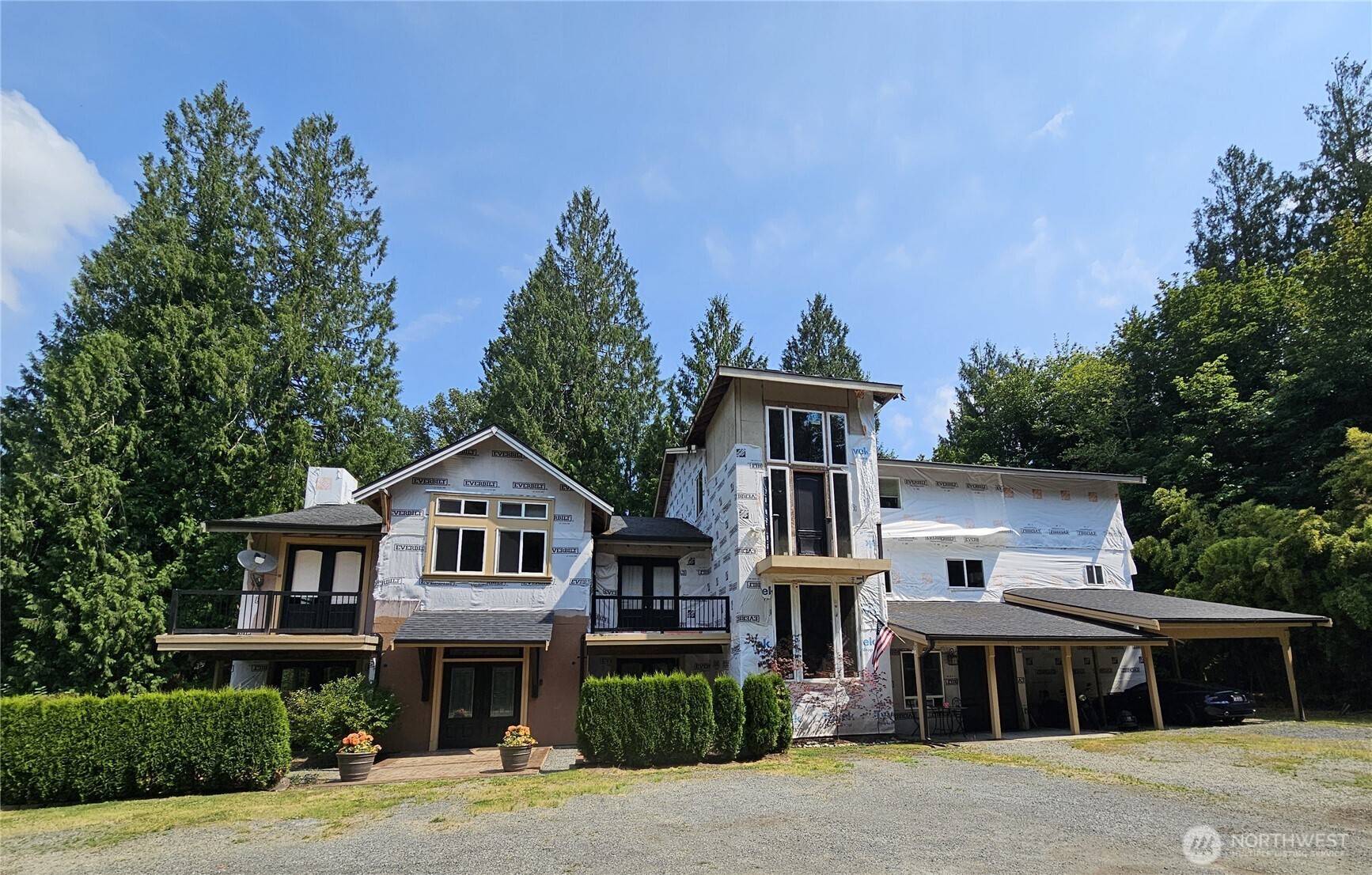 Certainly! Here's a refined version that flows smoothly and highlights the potential: **"Nestled on nearly 2 private acres in the sought-after Issaquah area, this approximately 10,000 sq ft home—already over 4,000 sq ft complete—offers the perfect foundation to bring your vision to life. With ample space and time to customize, this is your chance to create the dream home you've always imagined."** Let me know if you'd like to tailor it further for a flyer, video script, or a luxury buyer audience!