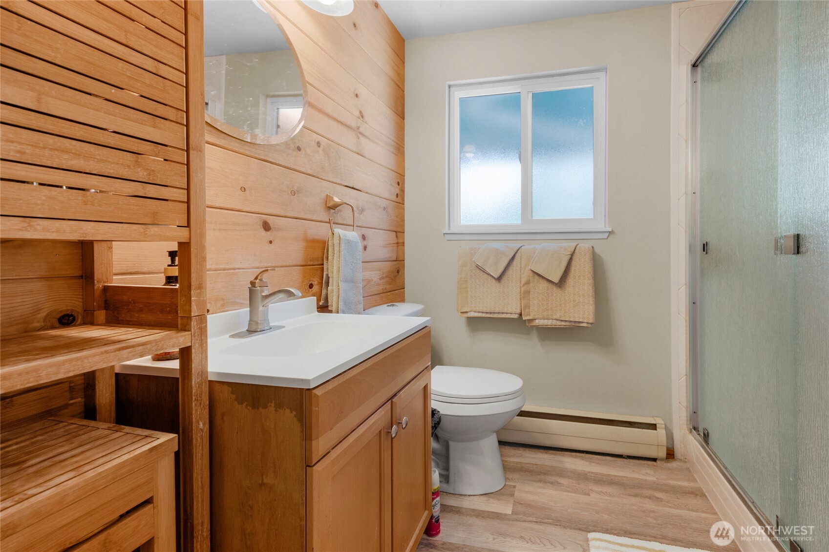 Downstairs updated .75 bathroom