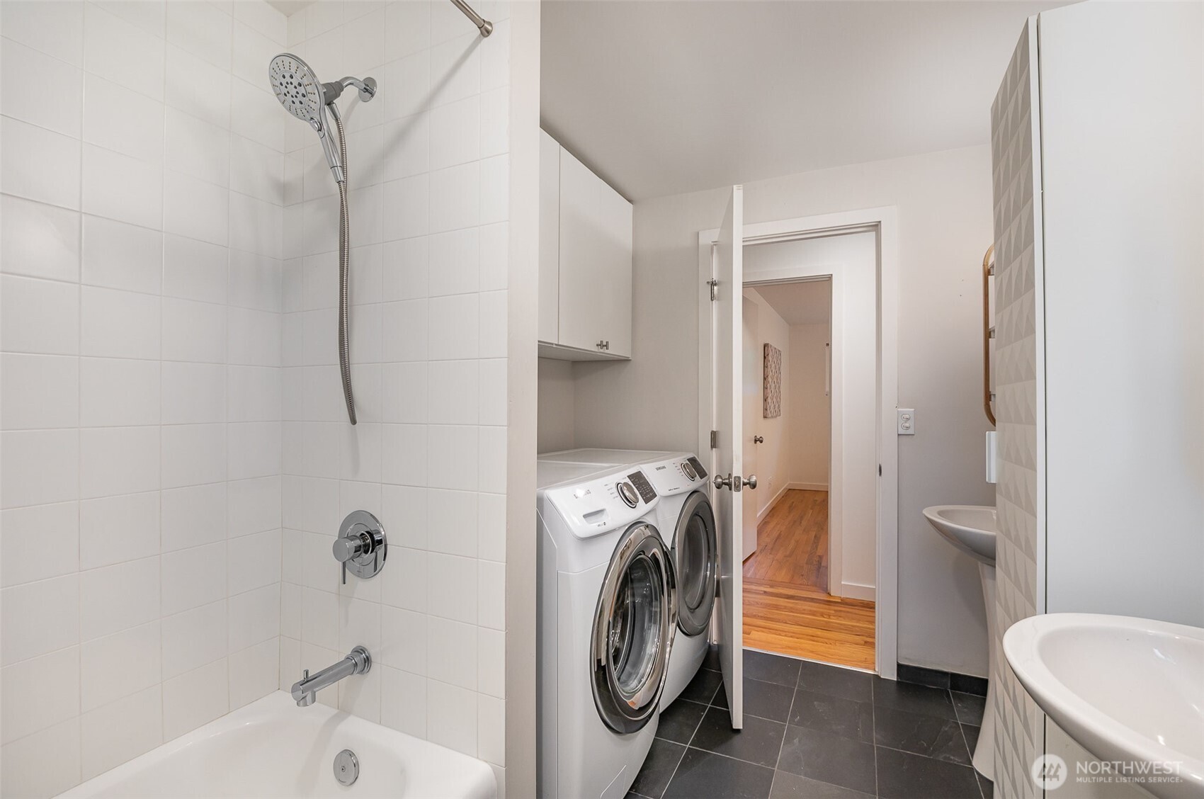 Full bath + 2nd set W&D on lower level