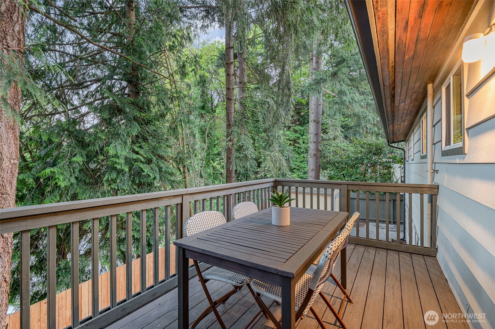 Treehouse view deck off of dining room