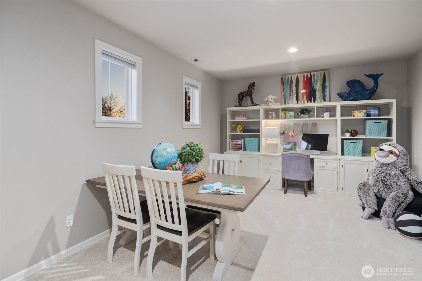 This Versatile Space Is Perfect For Both Productivity And Play. Whether You're Looking For A Second Office, A Fun Playroom, Or A Lively Game Room, It Effortlessly Adapts To Your Needs...