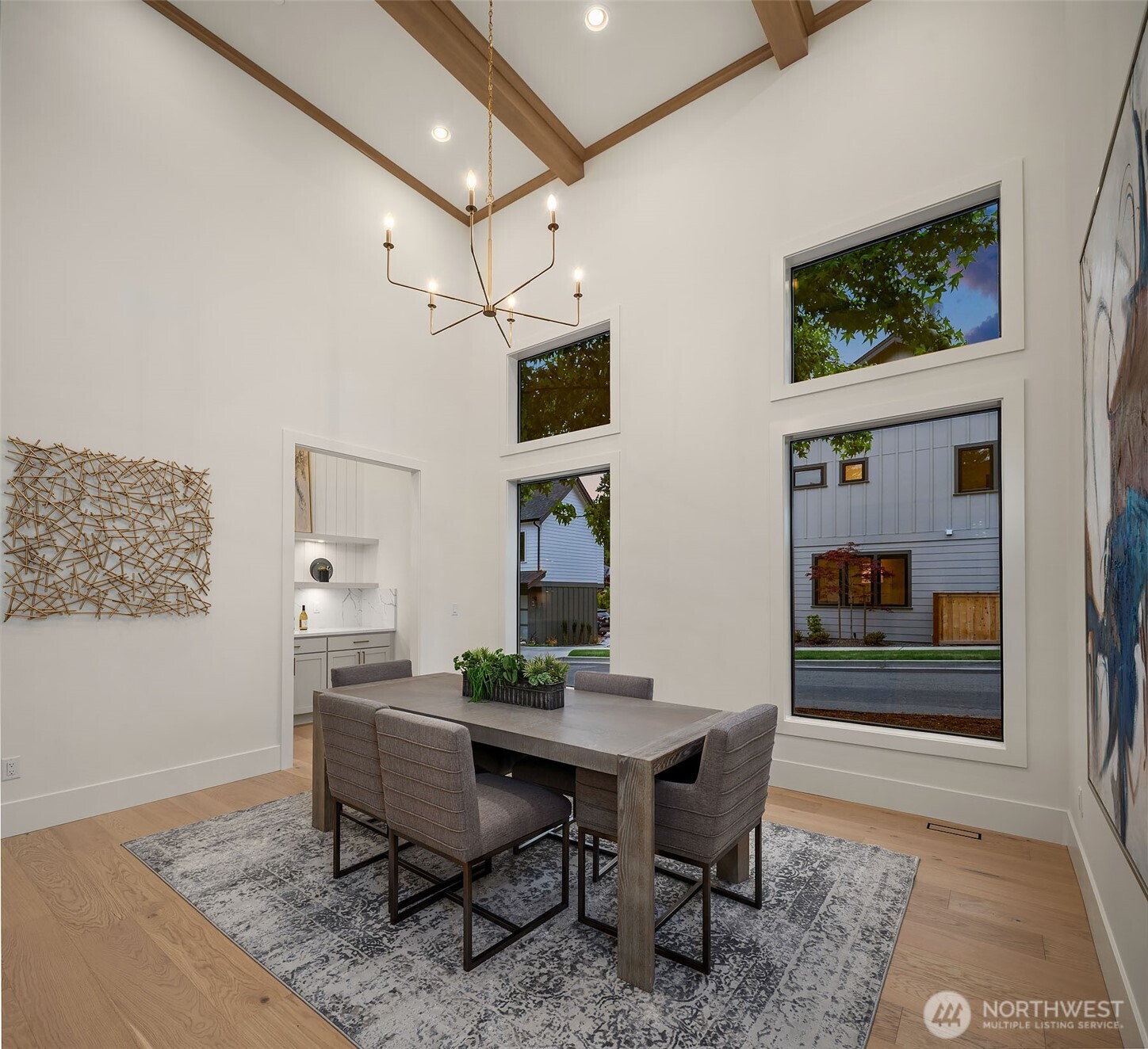 Designated den and dining room