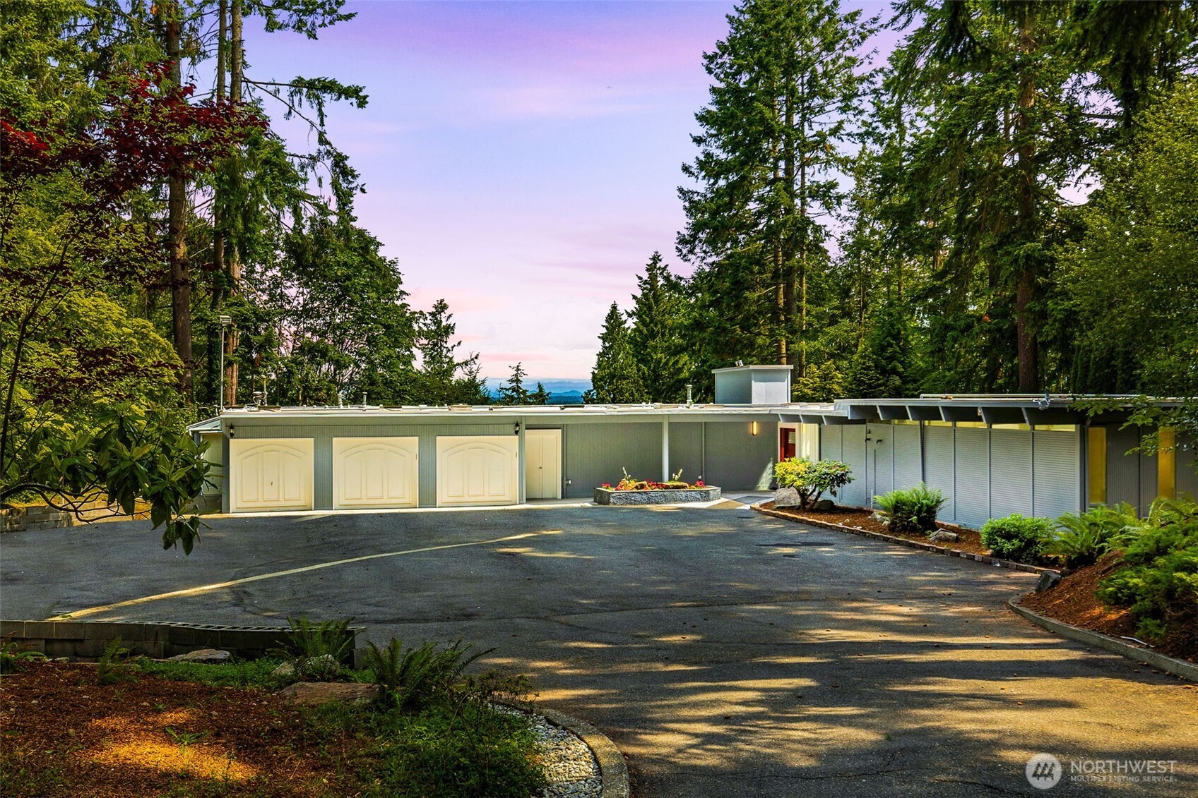 Gated front yard can accommodate various activities, a sport court, putting green, or more garden space?