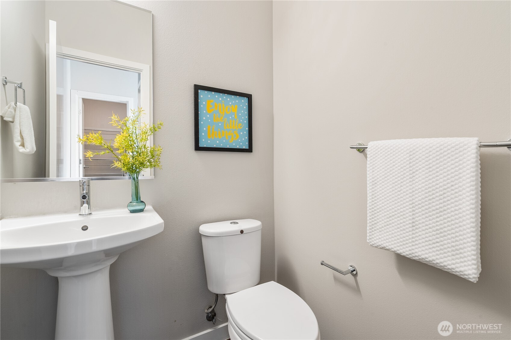 Half bath at the second floor.