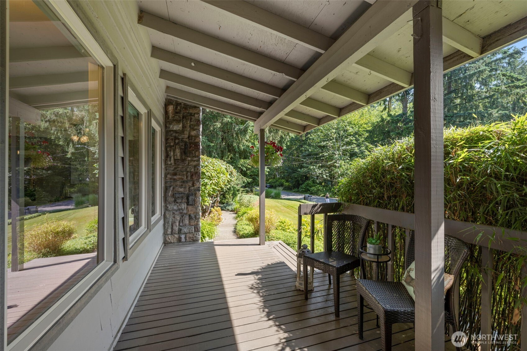 Mornings have lots of sunshine and the front porch is a great place to enjoy a cup of coffee to start your day!