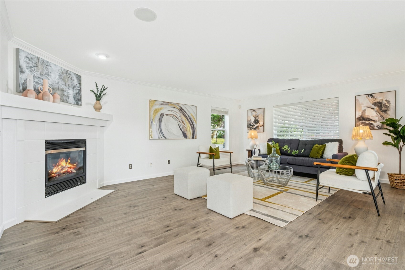 Spacious Living with Gas Fireplace