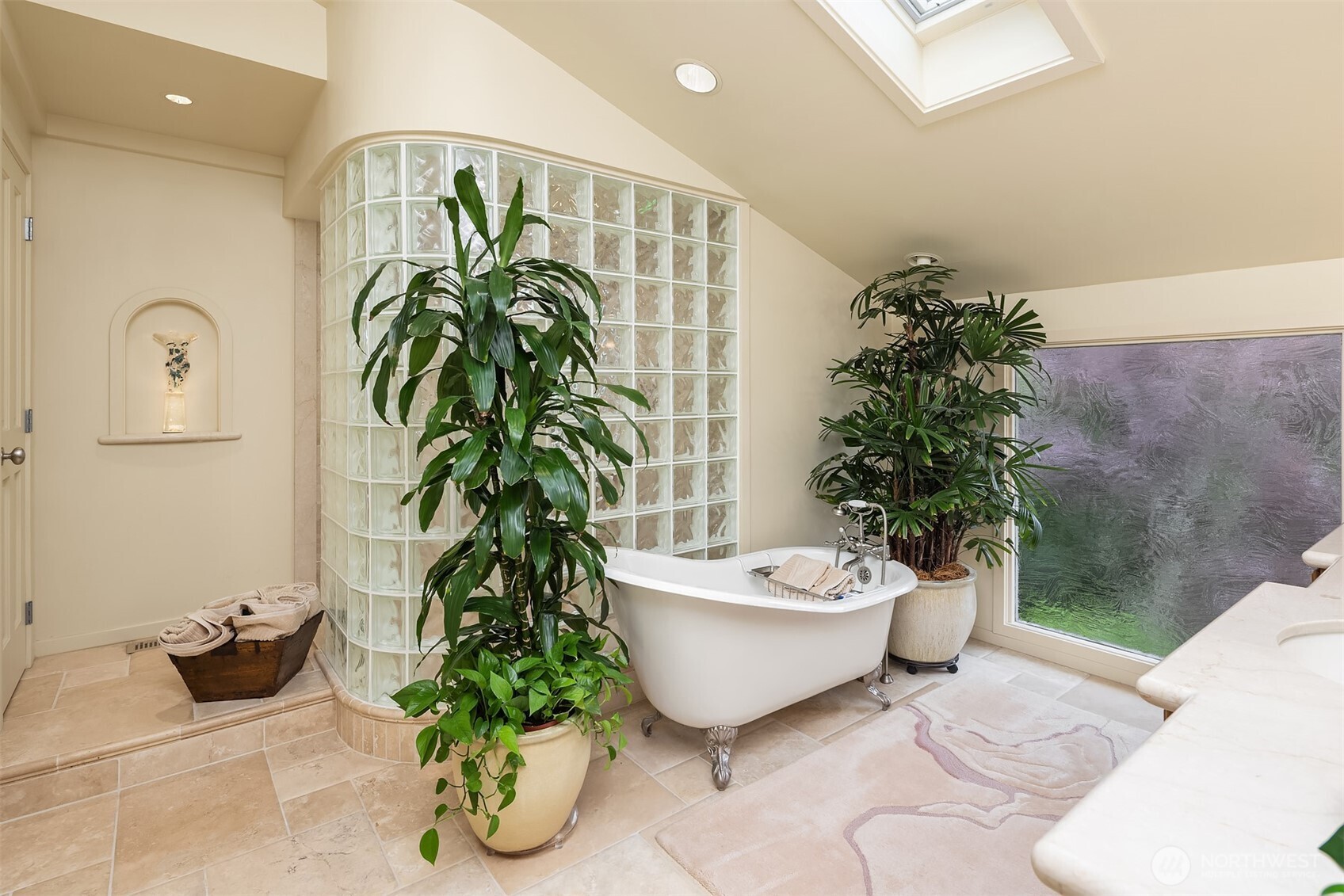 Primary Bath with Claw Foot Tub