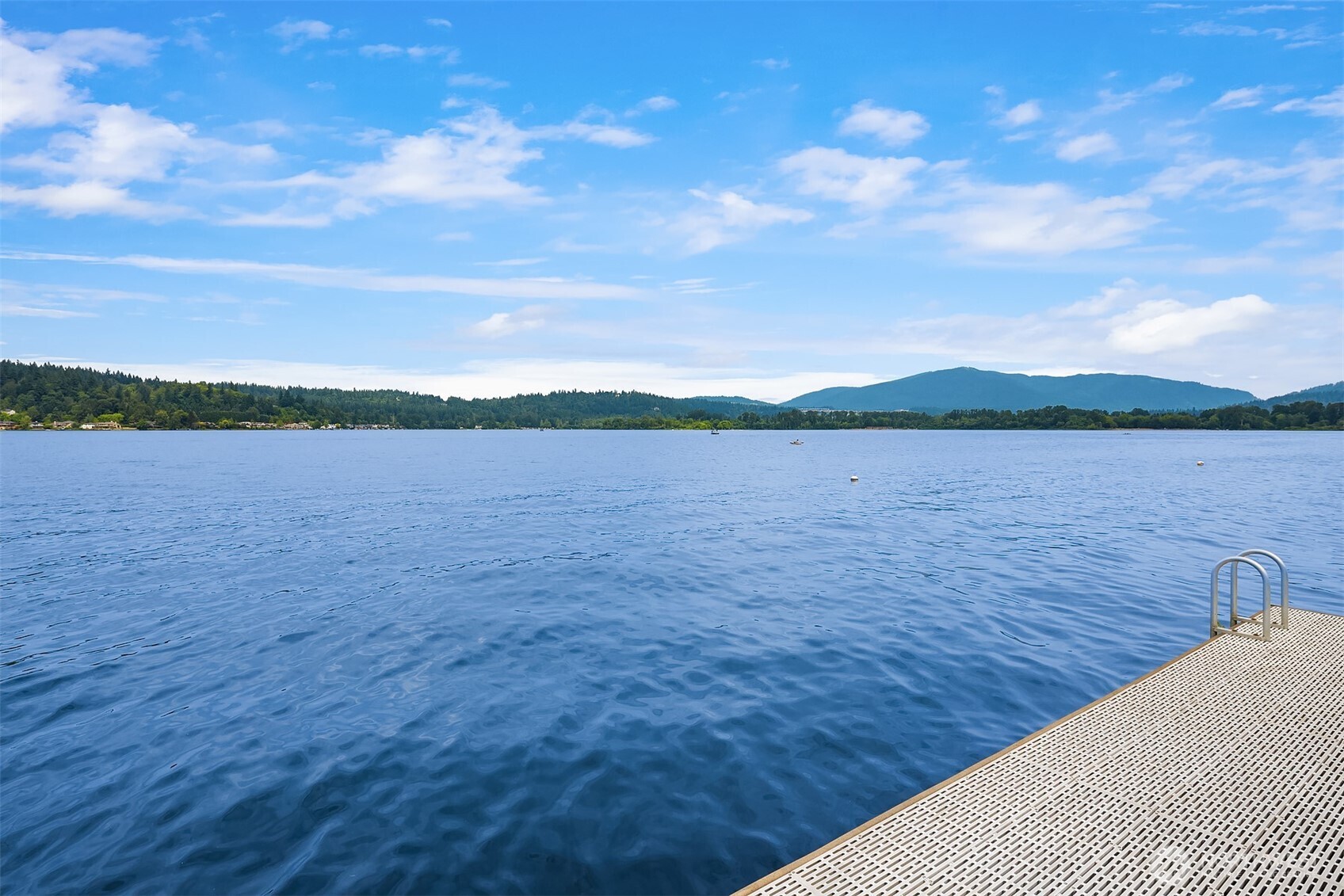 SE View of Tiger Mountain off End of Dock