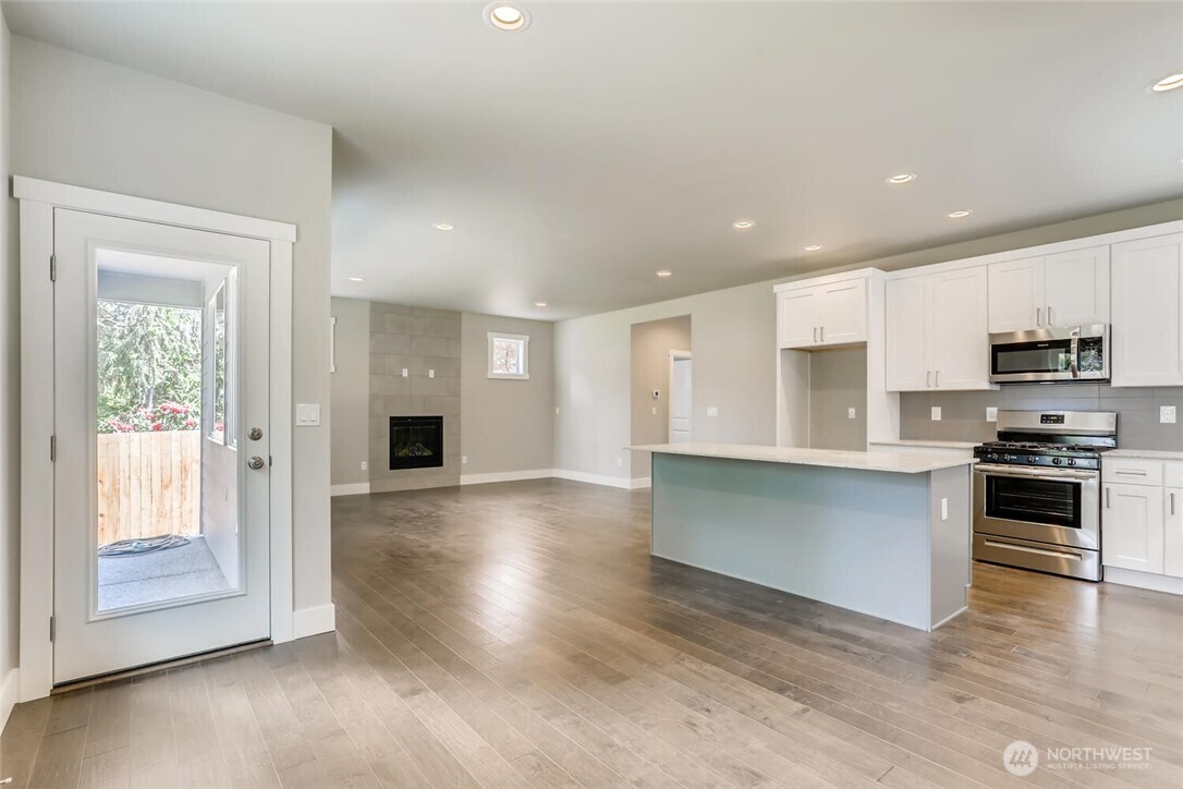 Photos of a completed home next door