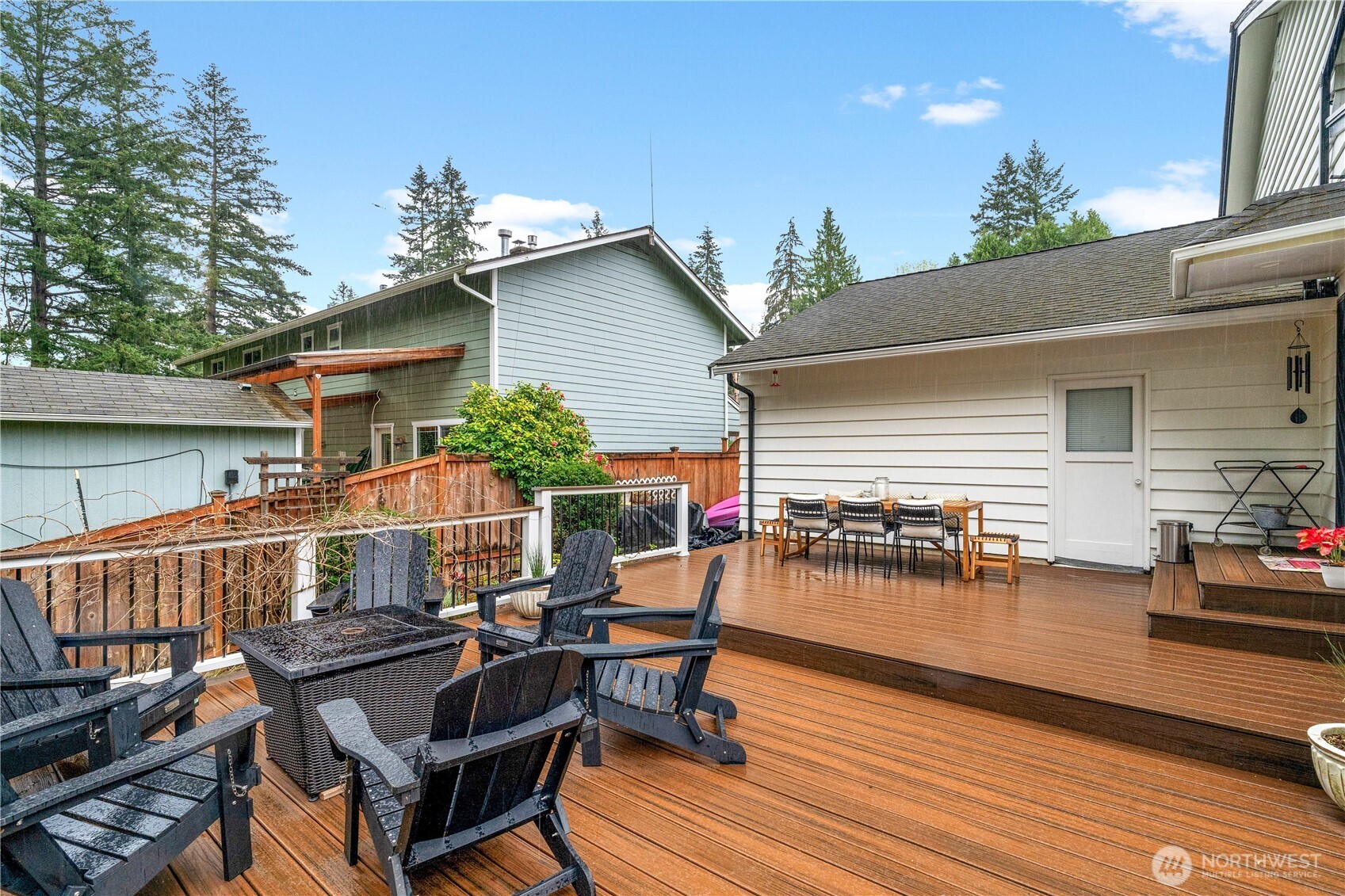 Back deck off main level!