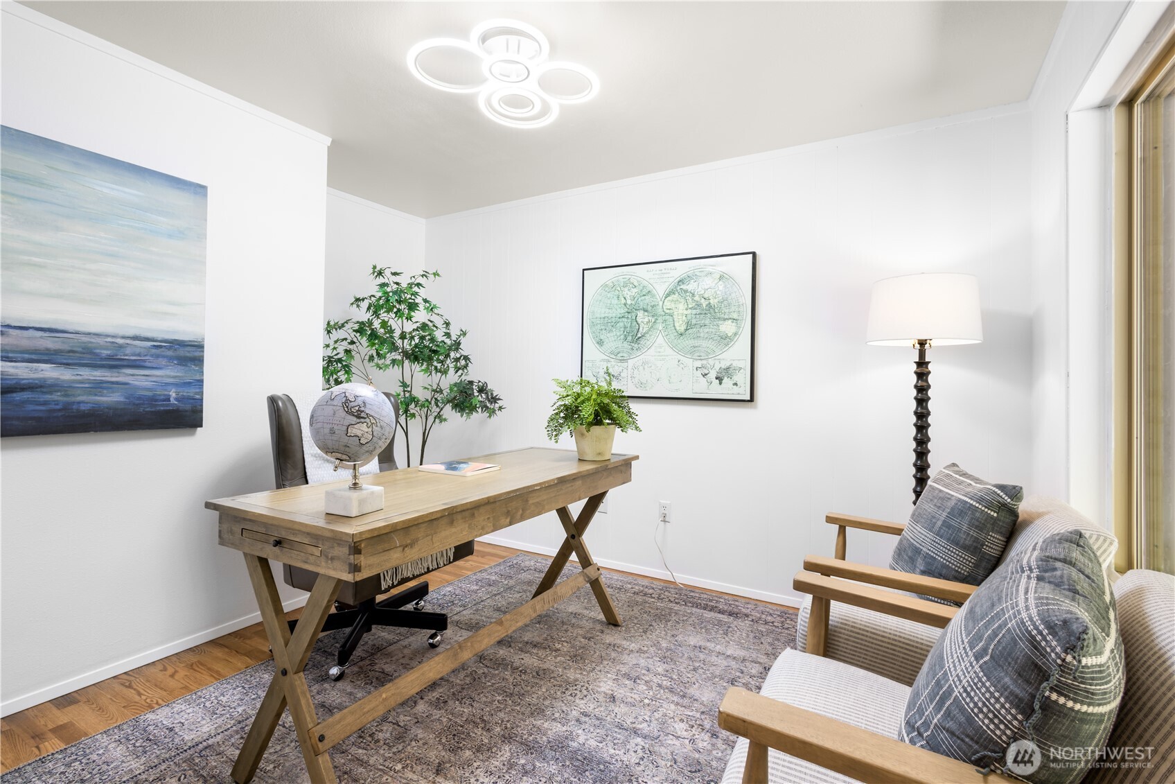 Large ensuite primary with walk-in closet.