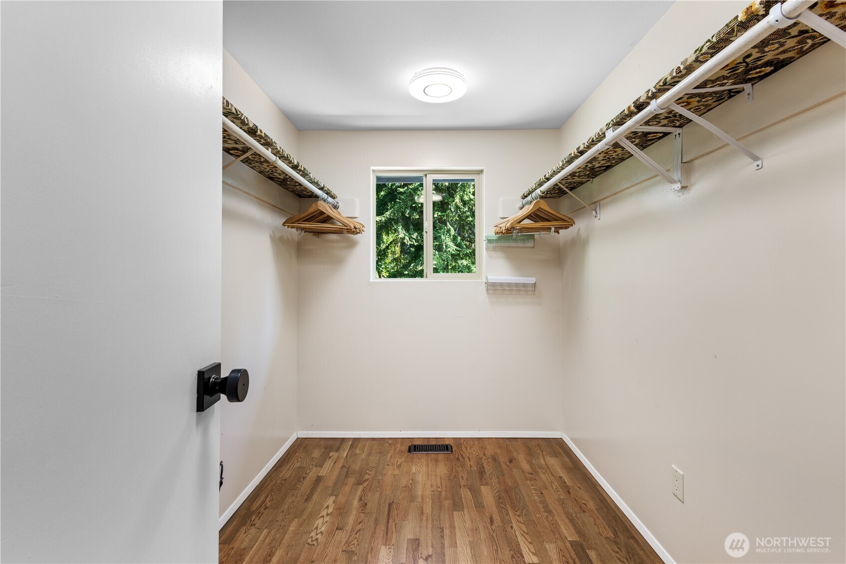 Large walk-in closet in the primary.