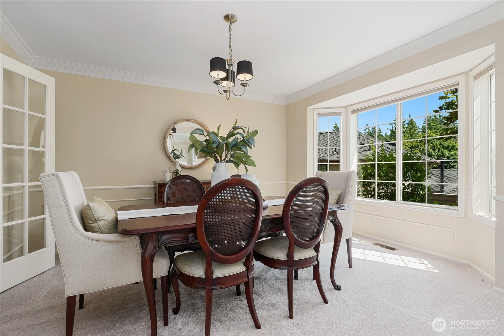Formal Dining Full of Natural Light