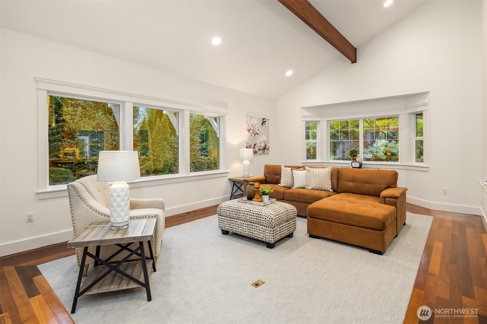 Lower level rec room.