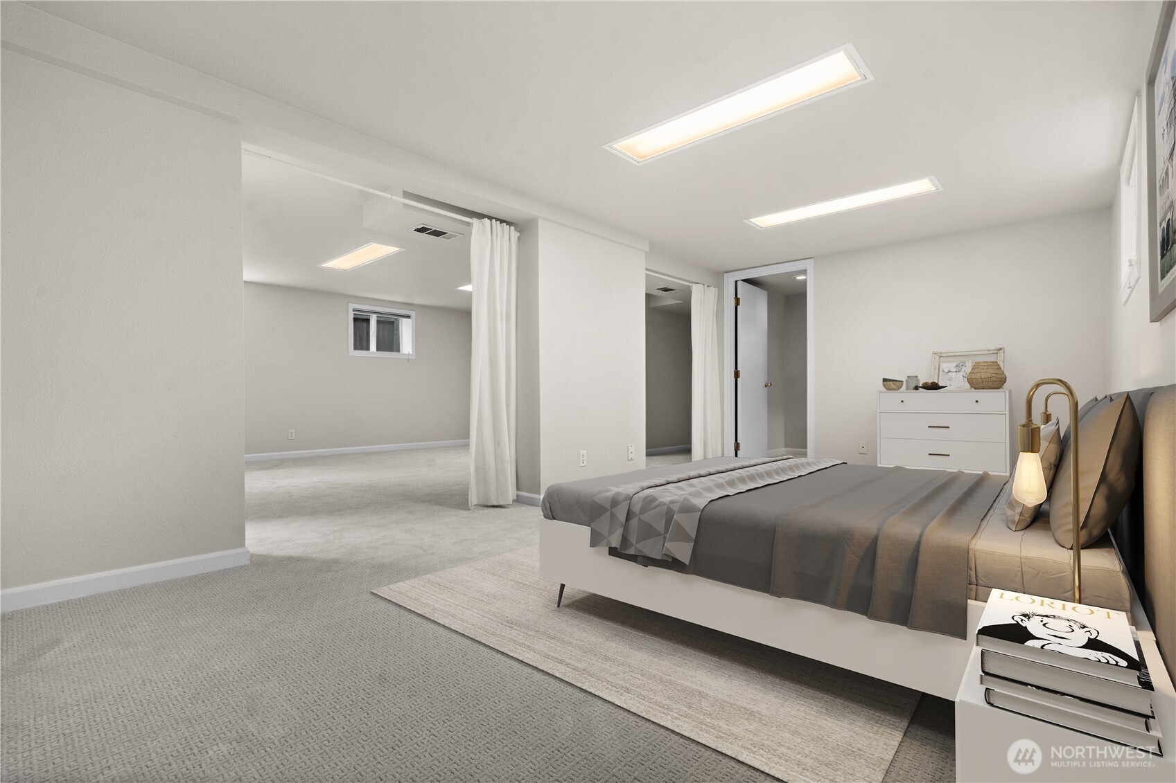 Option to divide for a bedroom & living space