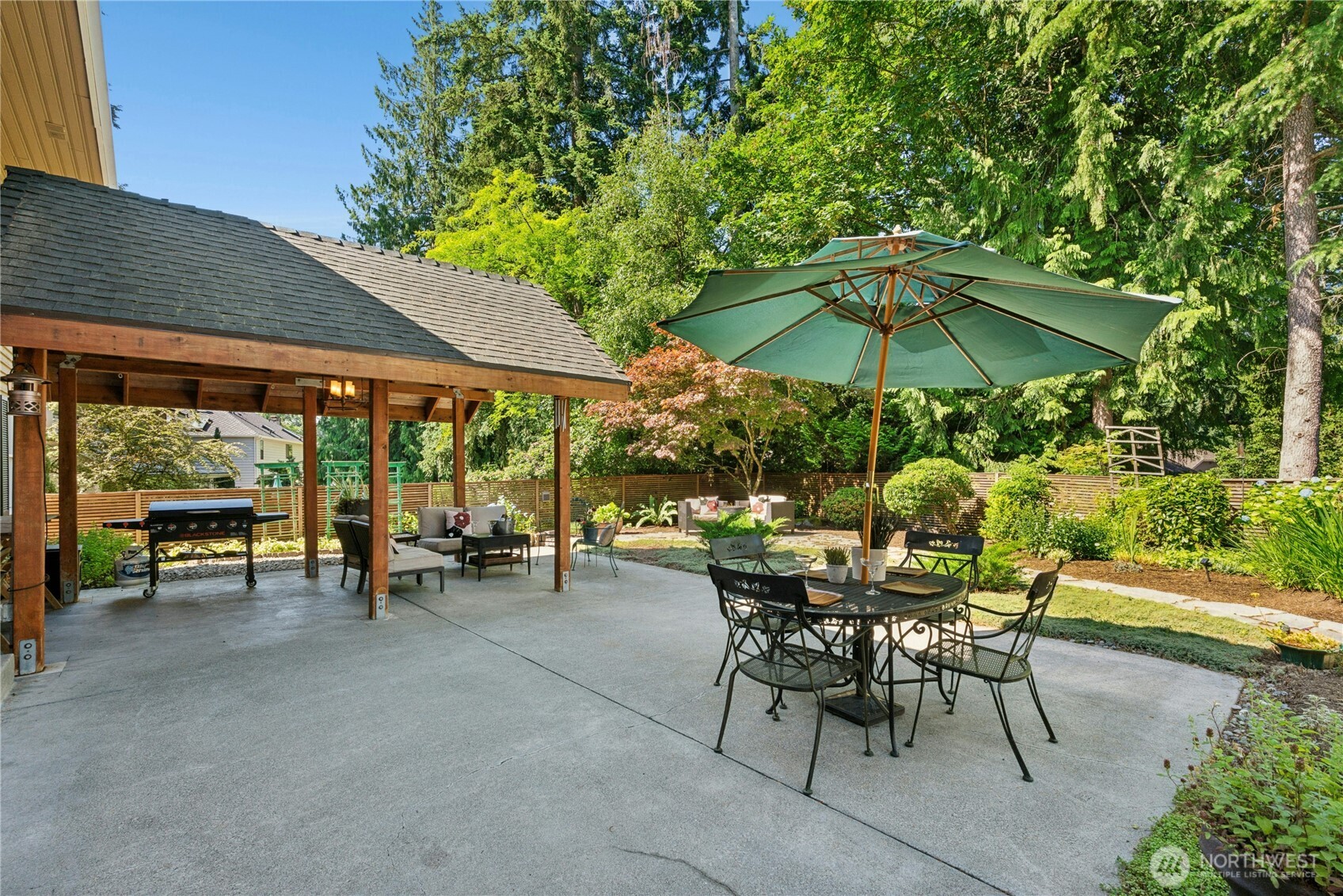 Tranquil backyard