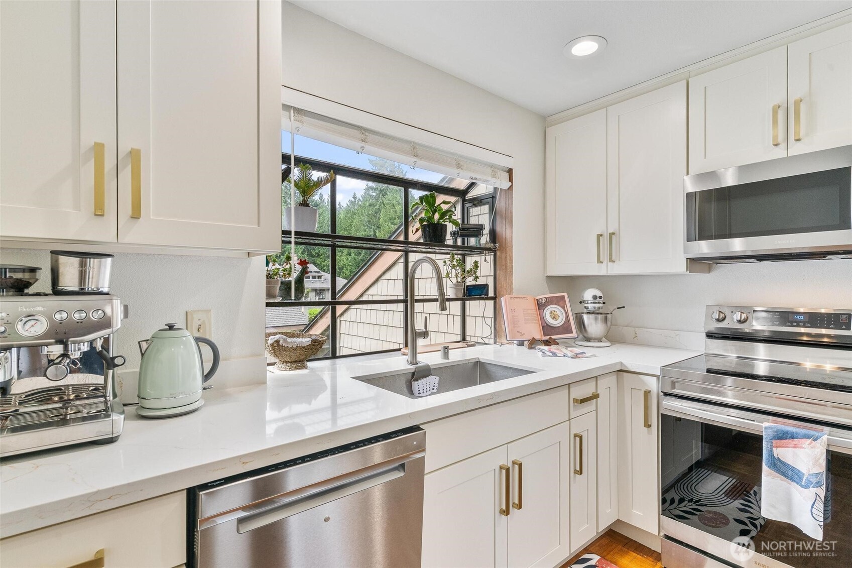 Remodeled Kitchen, Quartz Counter Tops