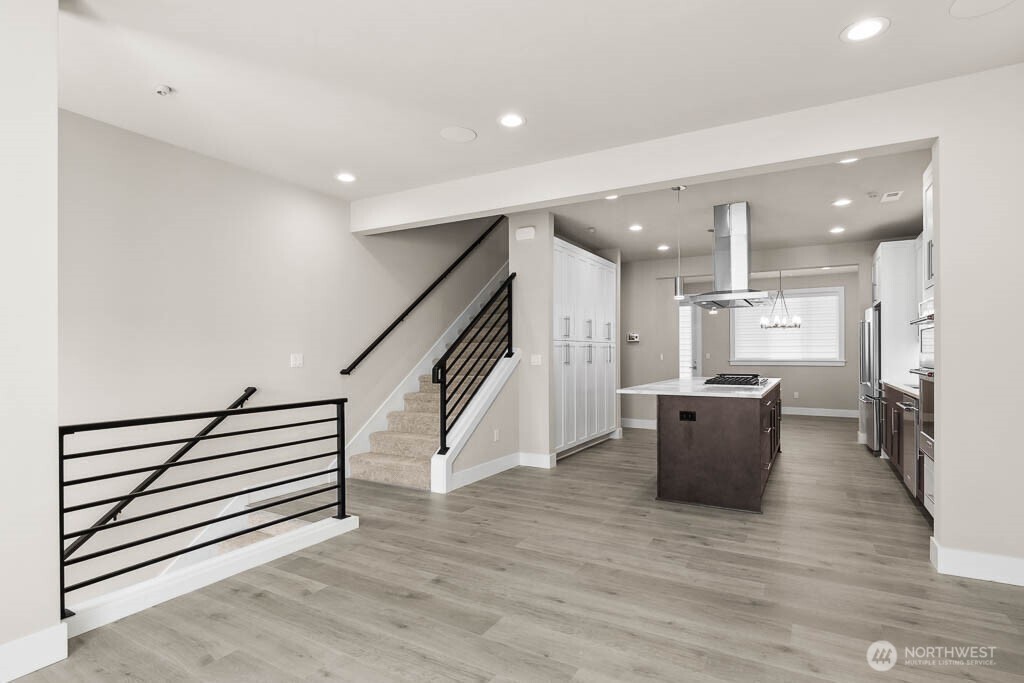 Hardwoods throughout the main floor.