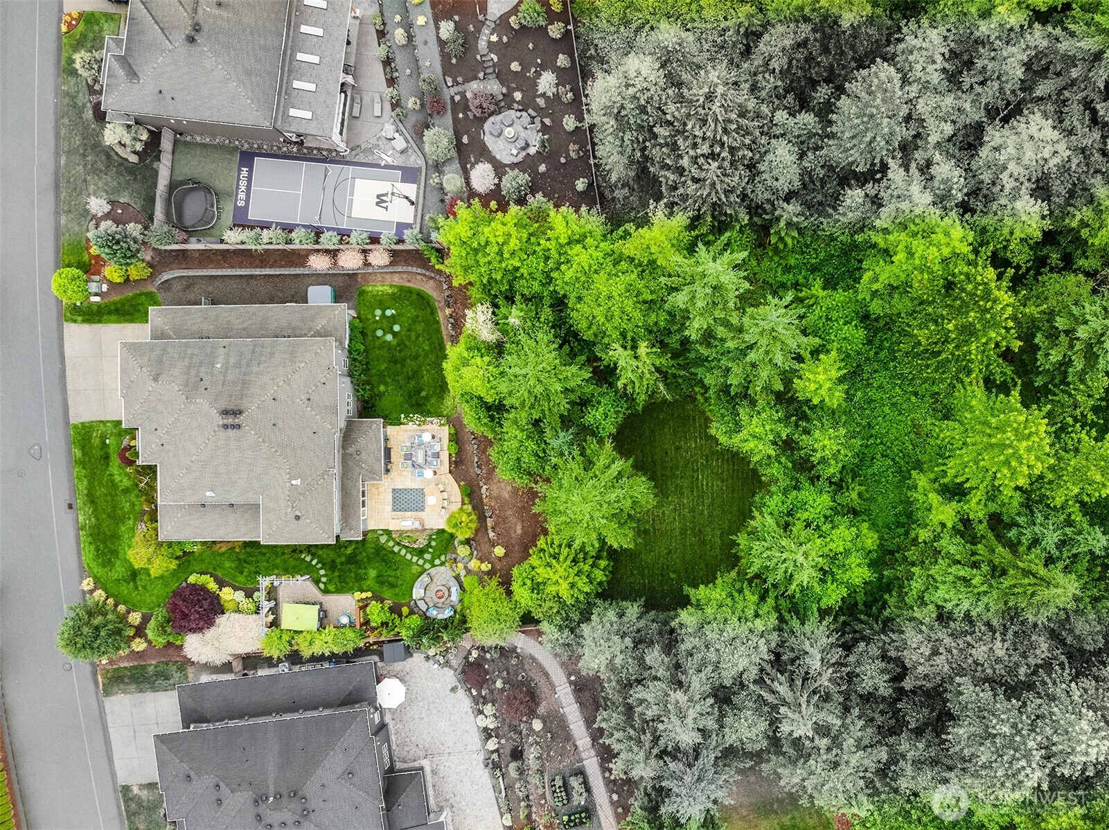 The thoughtful landscaping gives you so many ways to enjoy this property.