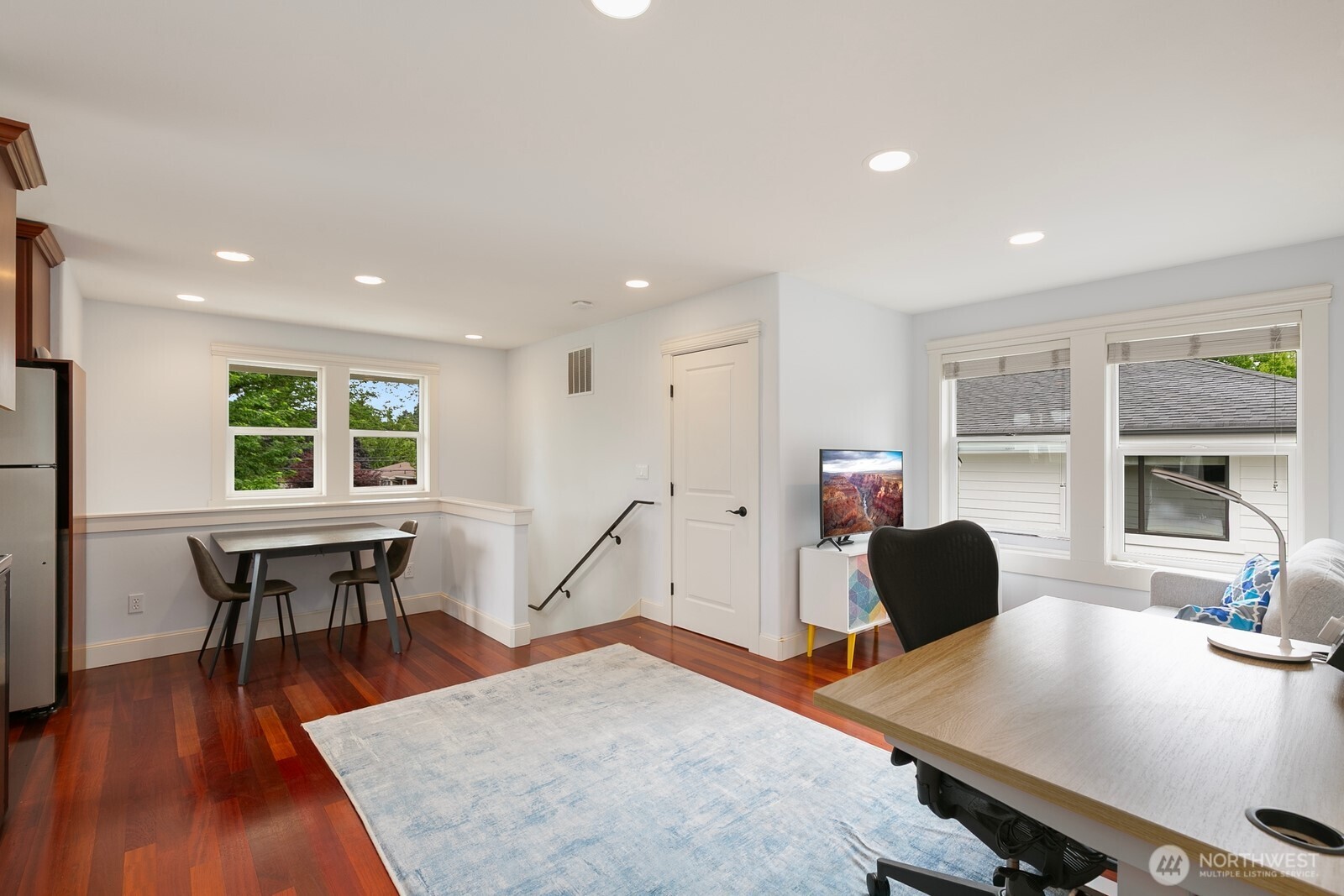 Head upstairs to the one-bedroom, fully-furnished DADU. This space has been such a short-term rental success for the owners and averages a net gain of $100/night when rented!