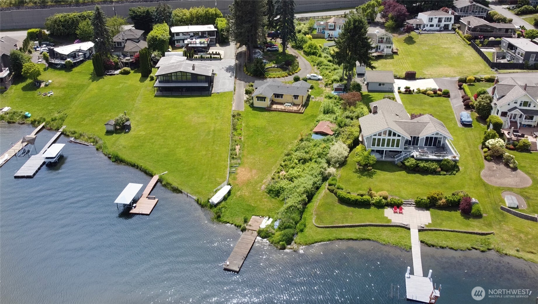 Aerial view of house