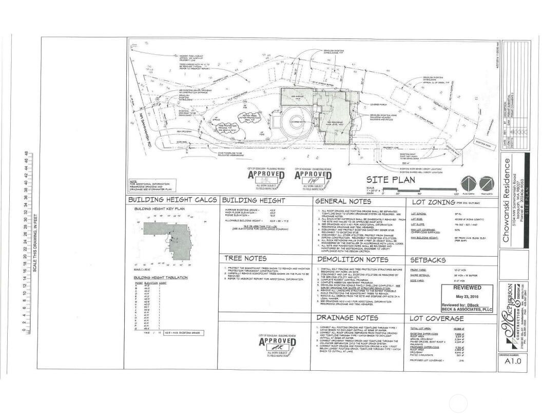 Expired building design-Side plan