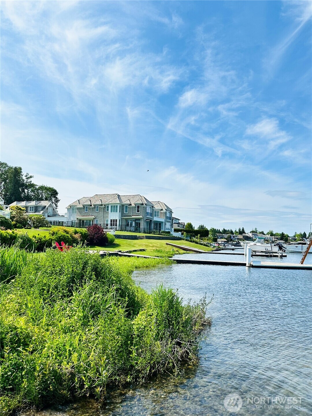 View from private dock