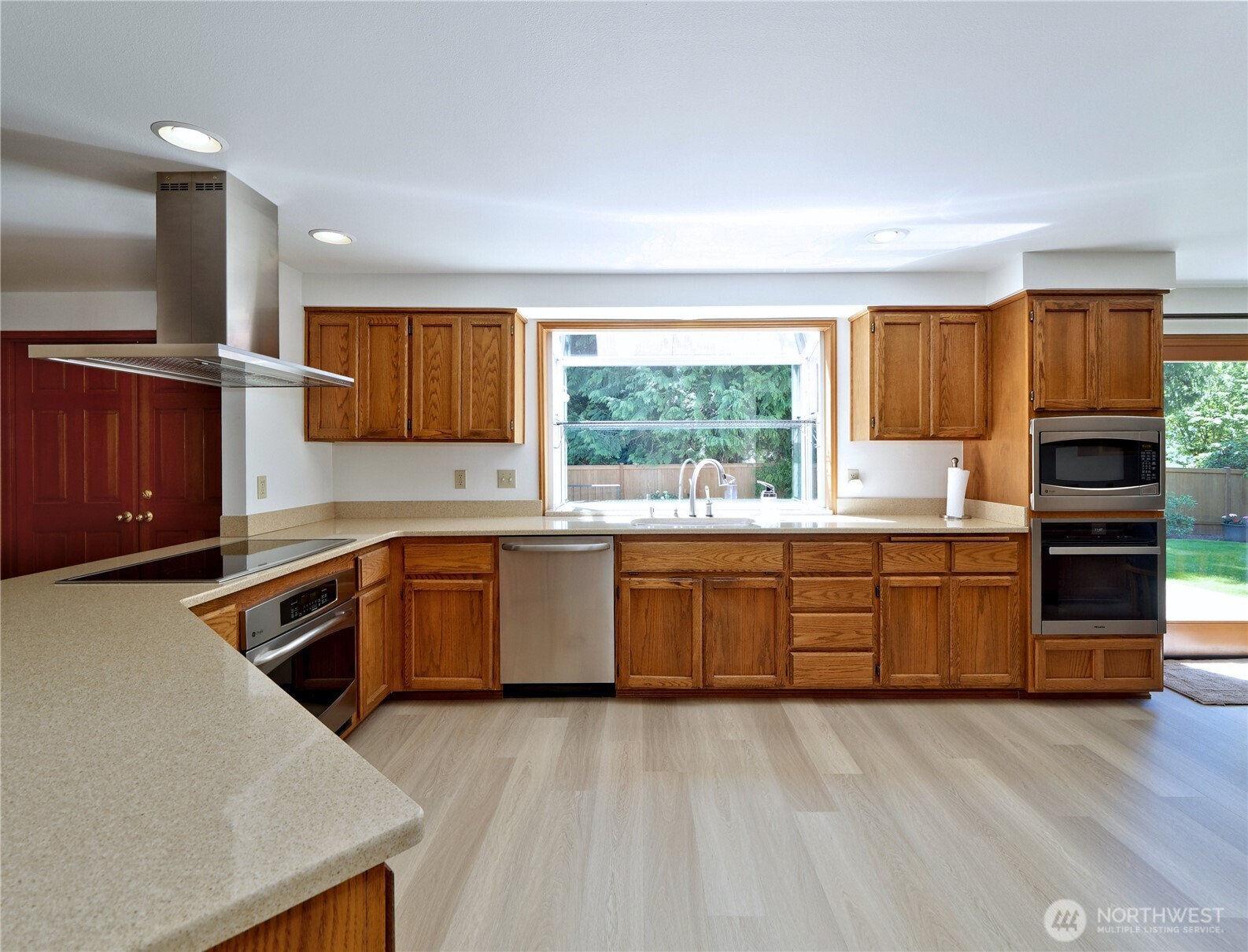 Kitchen floor is LVP flooring
