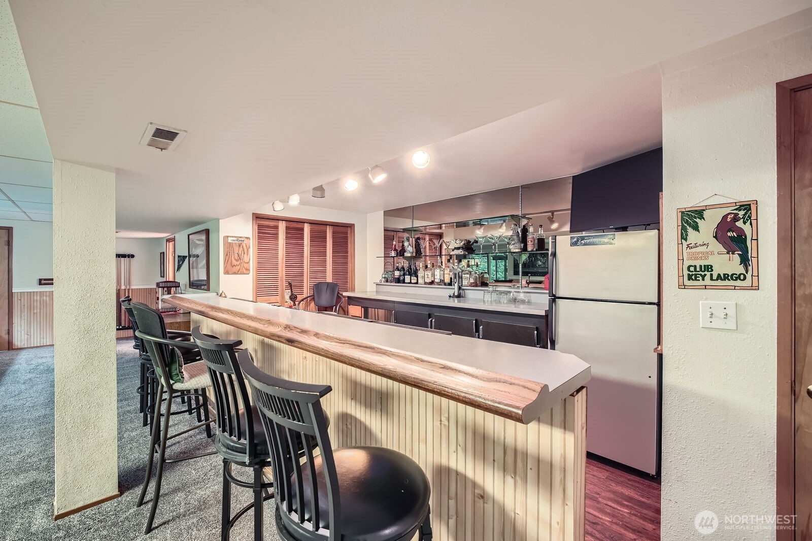 Downstairs Plumbed in Bar for plenty of Entertaining to host Game days and Holidays!