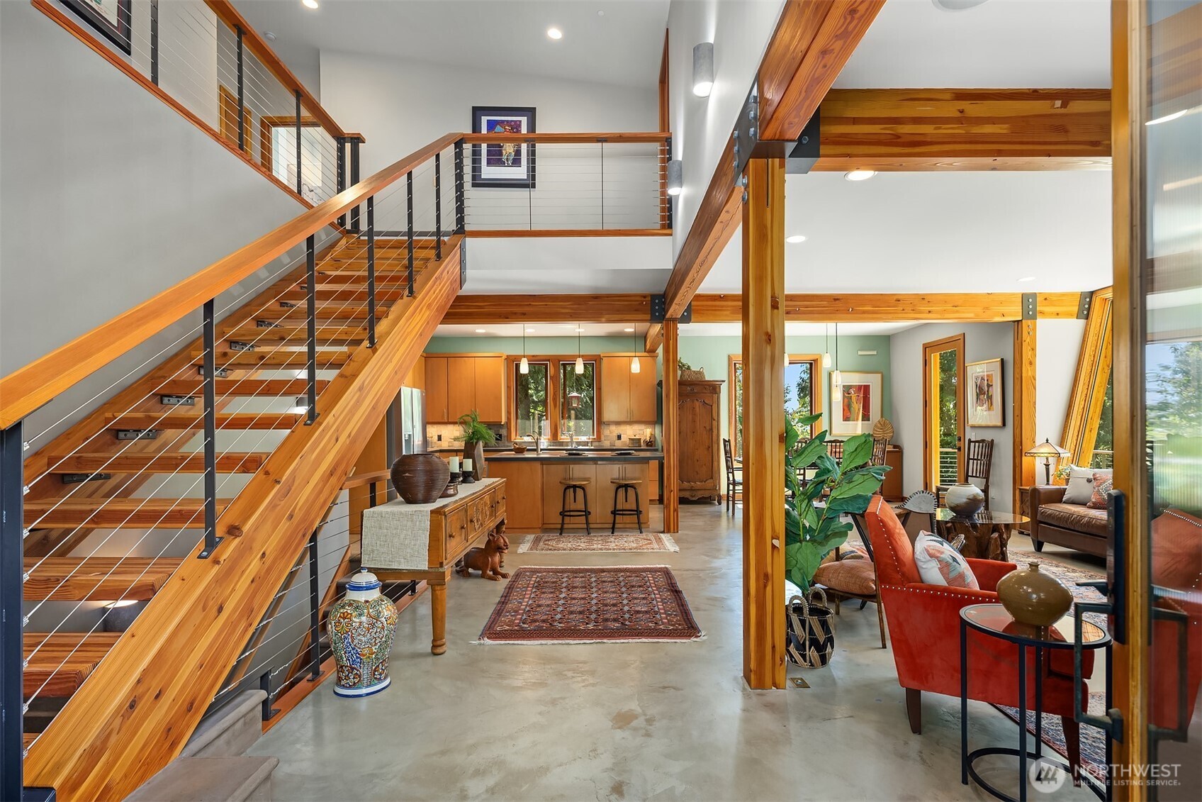 Green-built home with stunning arcitectural interest.