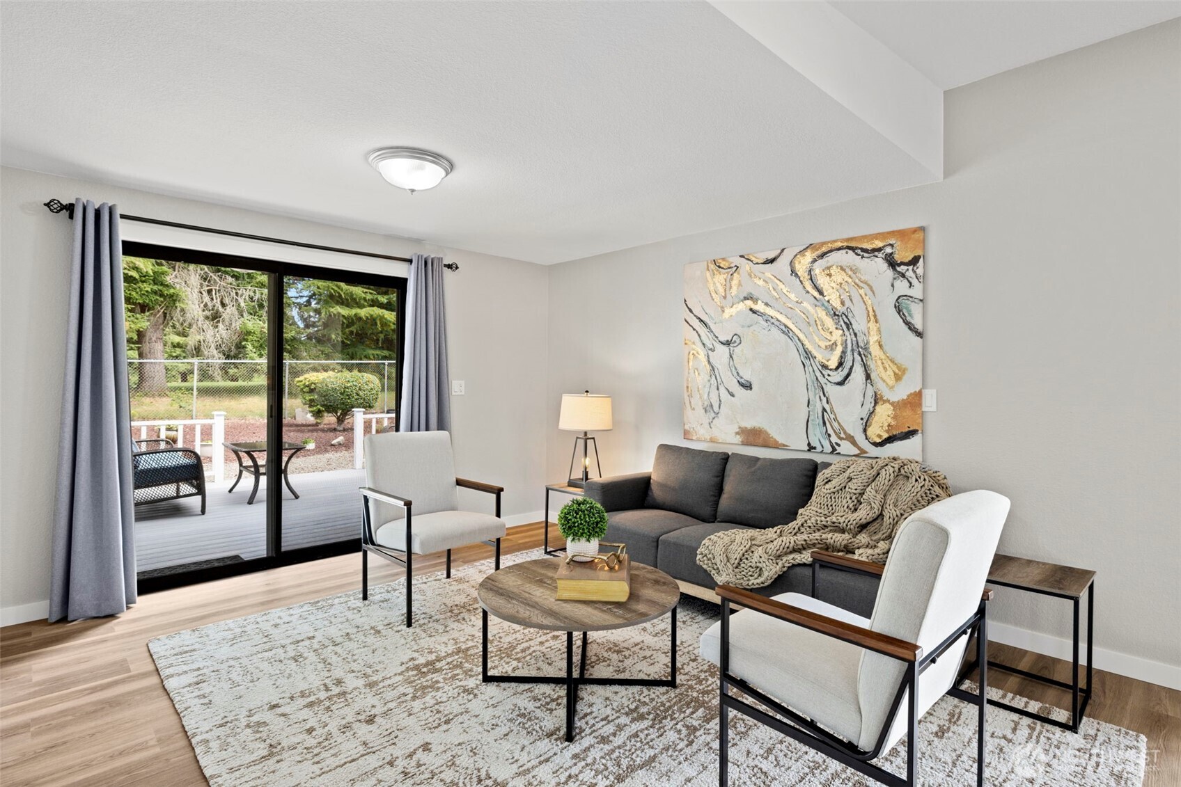 Back deck access to enjoy golf course and territorial views!