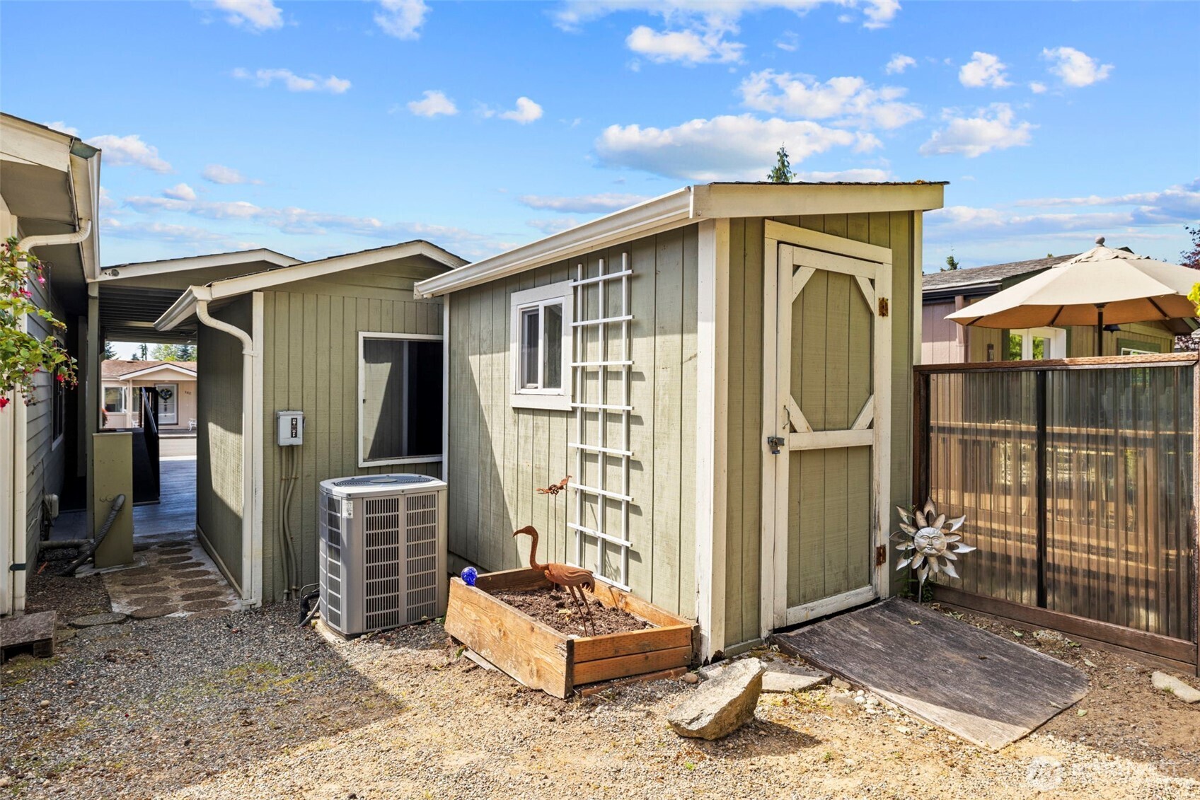 Home is equipped with air conditioning.