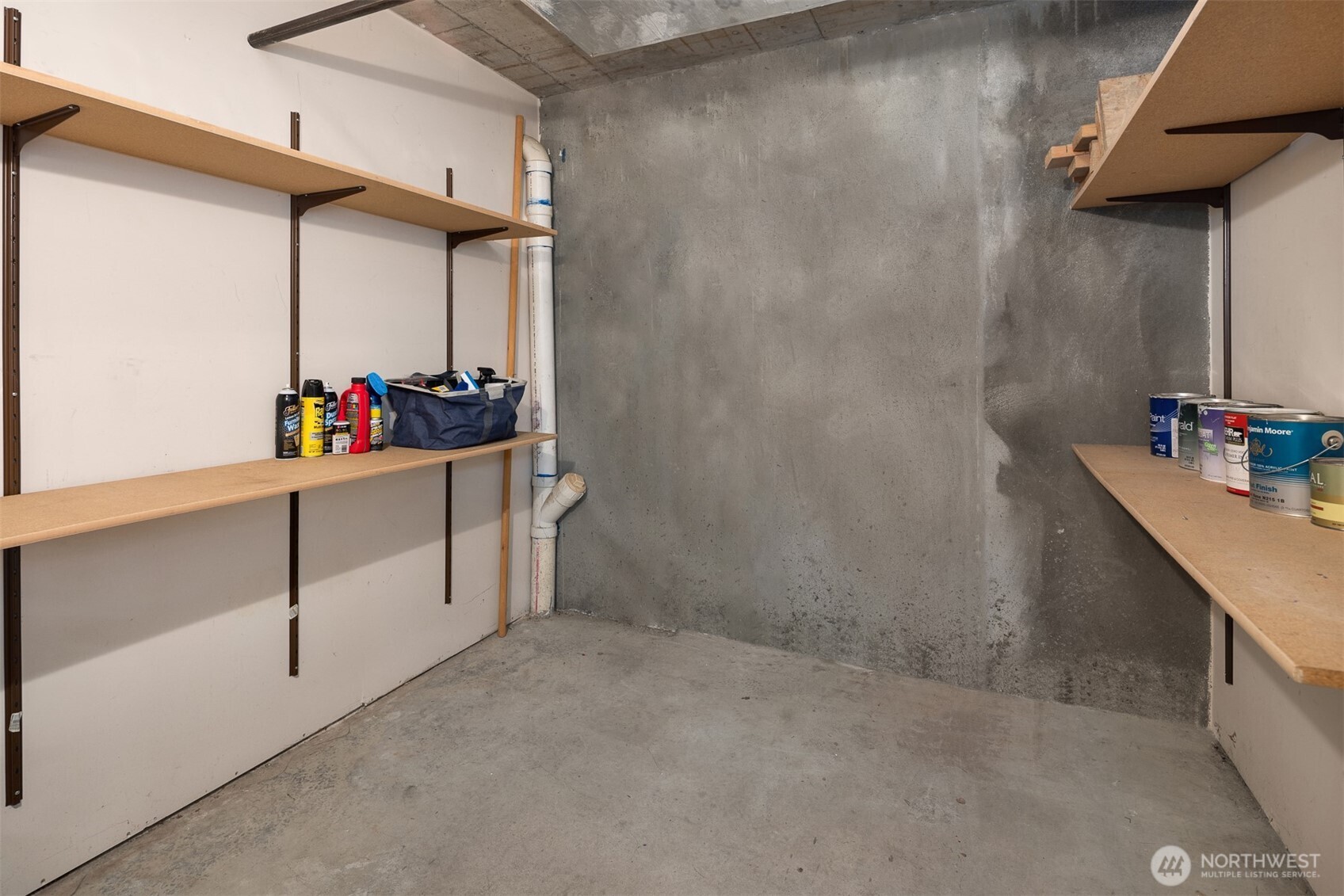 Deeded storage space is perfect for bikes and lake toys