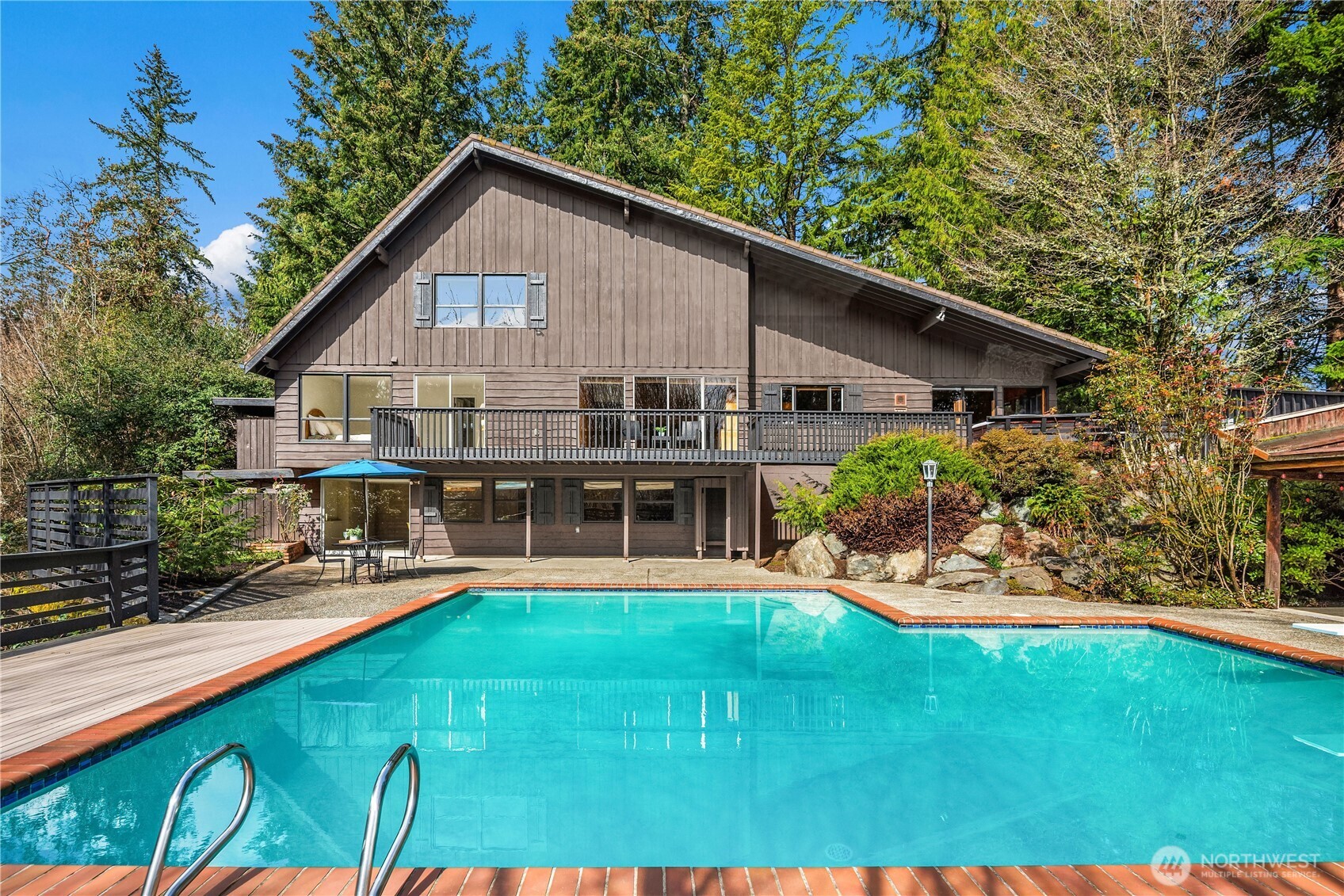 Rare ultimate private estate on 1.27 acres, spanning two tax parcels. Perfect opportunity to add an ADU for guests or rental income. A unique blend of space, privacy.
